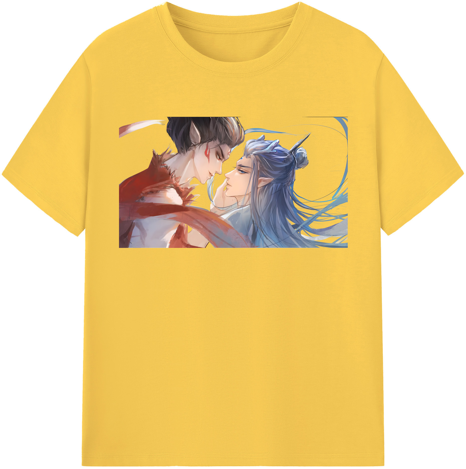 （画像用） Ne Zha 2 ナタ 魔童の大暴れ 綿100％半袖Tシャツ（フロントプリント）