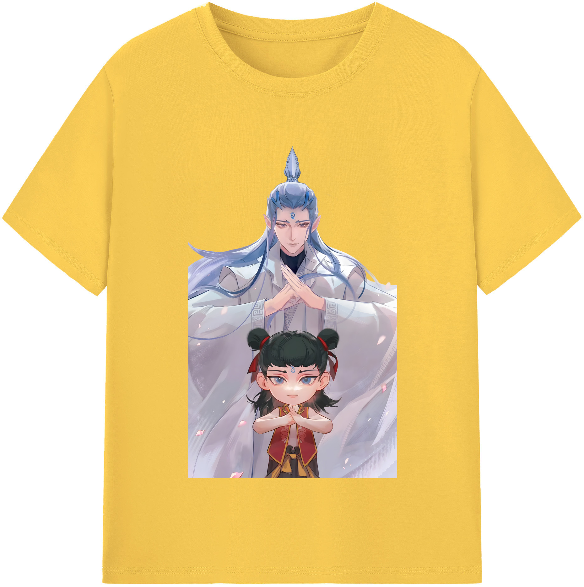 （画像用） Ne Zha 2 ナタ 魔童の大暴れ 綿100％半袖Tシャツ（フロントプリント）