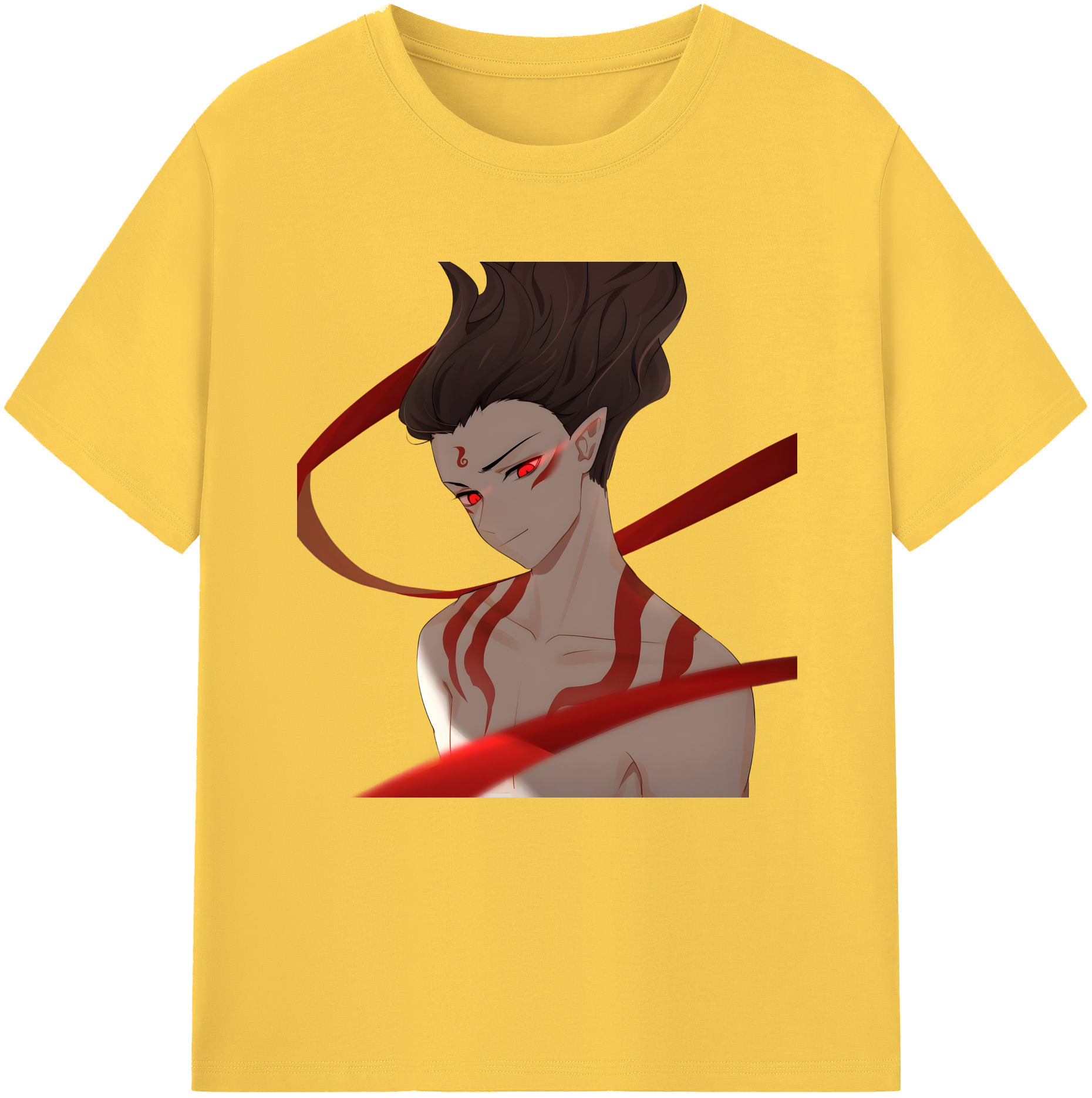 （画像用） Ne Zha 2 ナタ 魔童の大暴れ 綿100％半袖Tシャツ（フロントプリント）