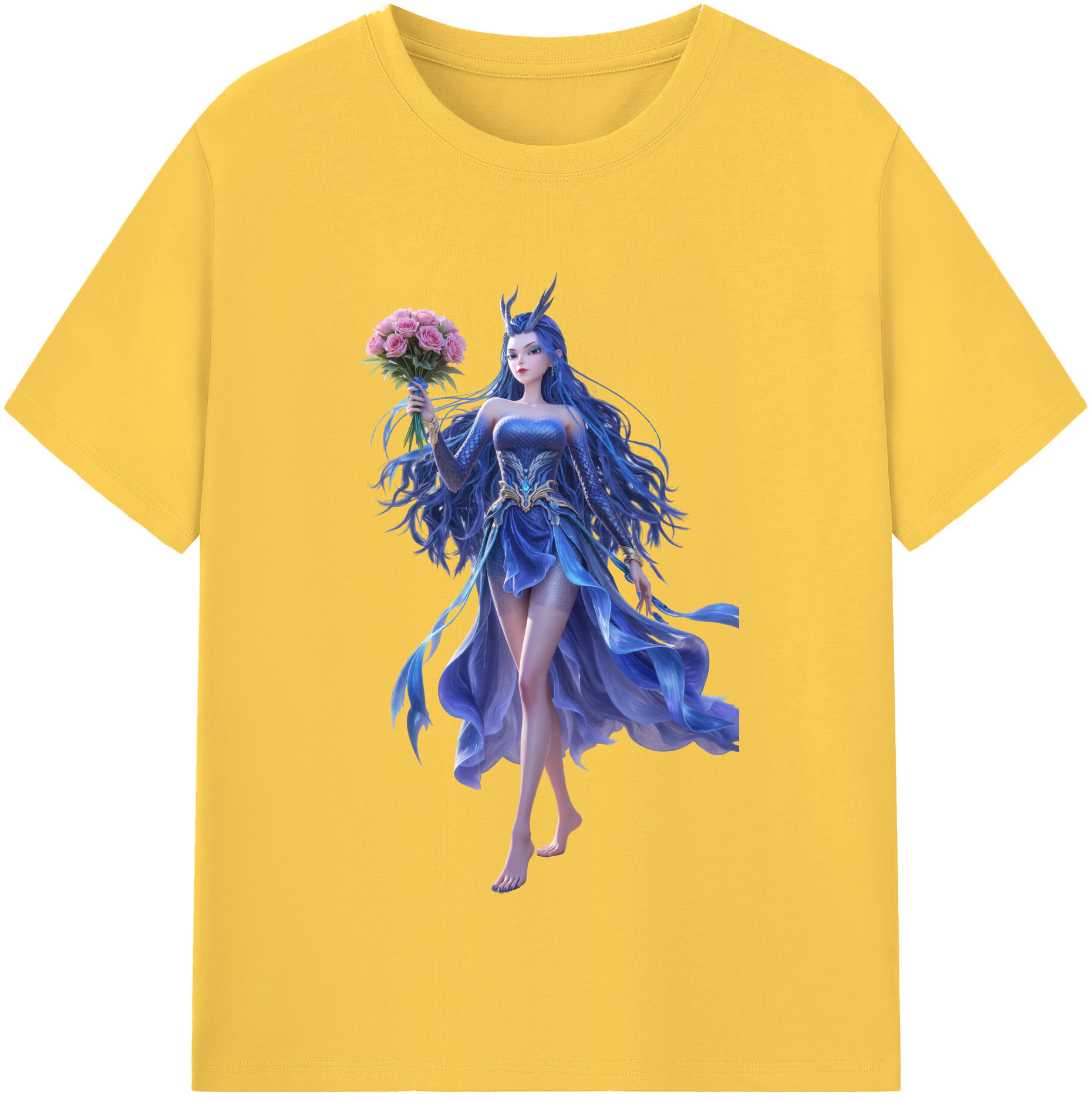 （画像用） Ne Zha 2 ナタ 魔童の大暴れ 綿100％半袖Tシャツ（フロントプリント）