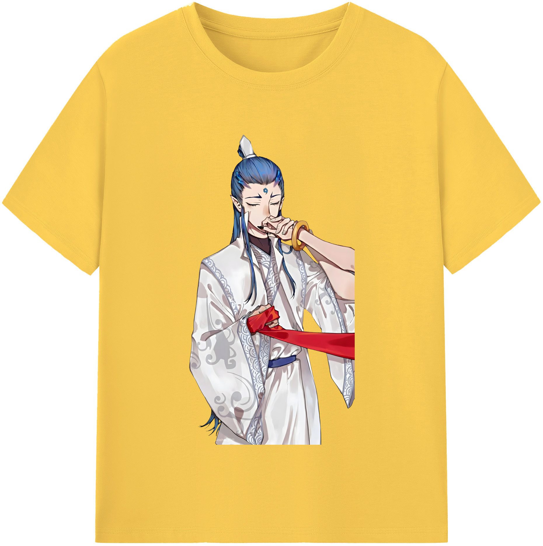 （画像用） Ne Zha 2 ナタ 魔童の大暴れ 綿100％半袖Tシャツ（フロントプリント）