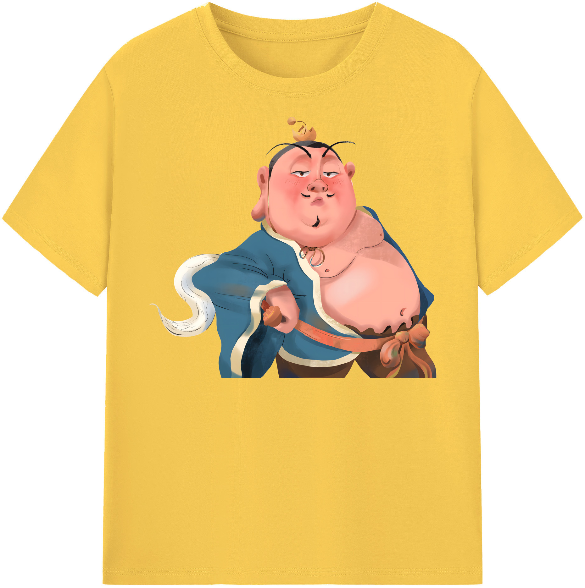 （画像用） Ne Zha 2 ナタ 魔童の大暴れ 綿100％半袖Tシャツ（フロントプリント）