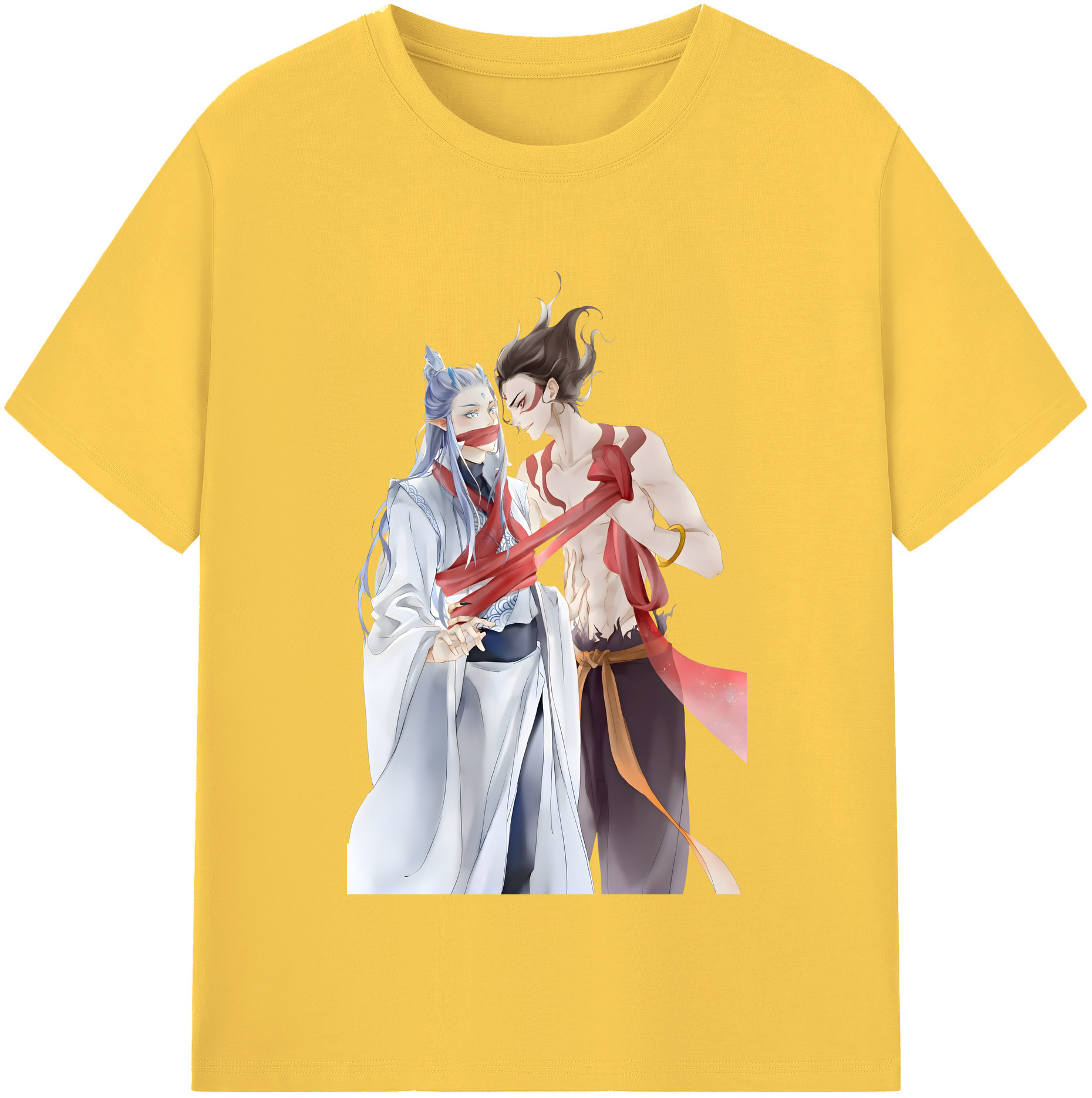 （画像用） Ne Zha 2 ナタ 魔童の大暴れ 綿100％半袖Tシャツ（フロントプリント）
