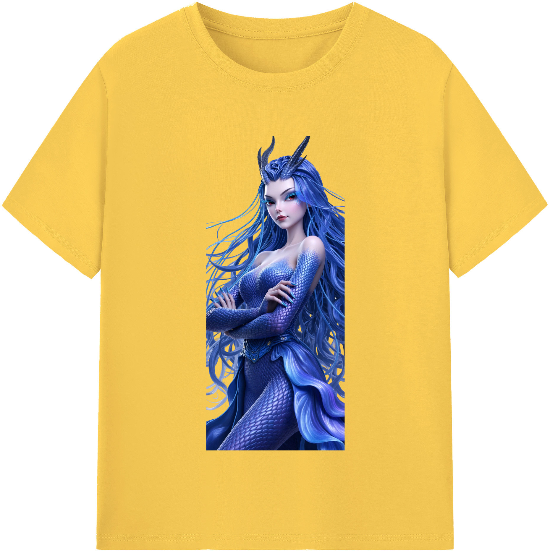 （画像用） Ne Zha 2 ナタ 魔童の大暴れ 綿100％半袖Tシャツ（フロントプリント）