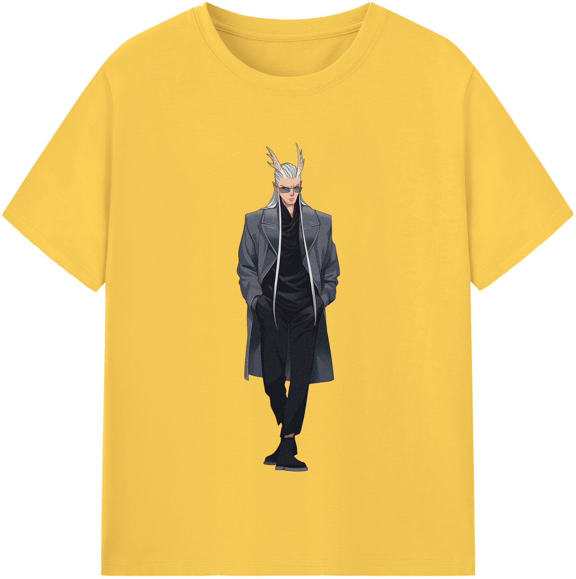 （画像用） Ne Zha 2 ナタ 魔童の大暴れ 綿100％半袖Tシャツ（フロントプリント）