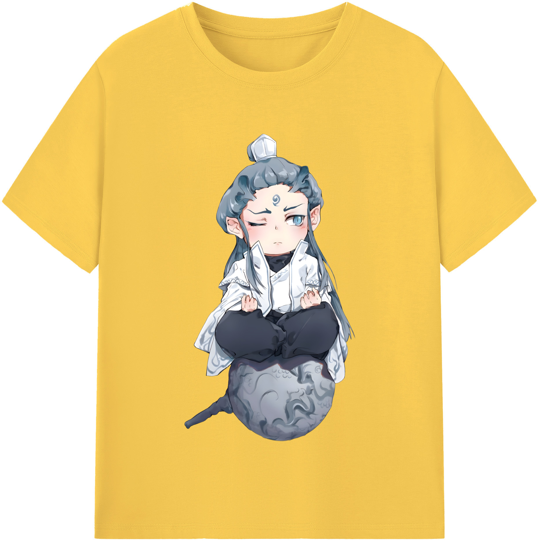 （画像用） Ne Zha 2 ナタ 魔童の大暴れ 綿100％半袖Tシャツ（フロントプリント）
