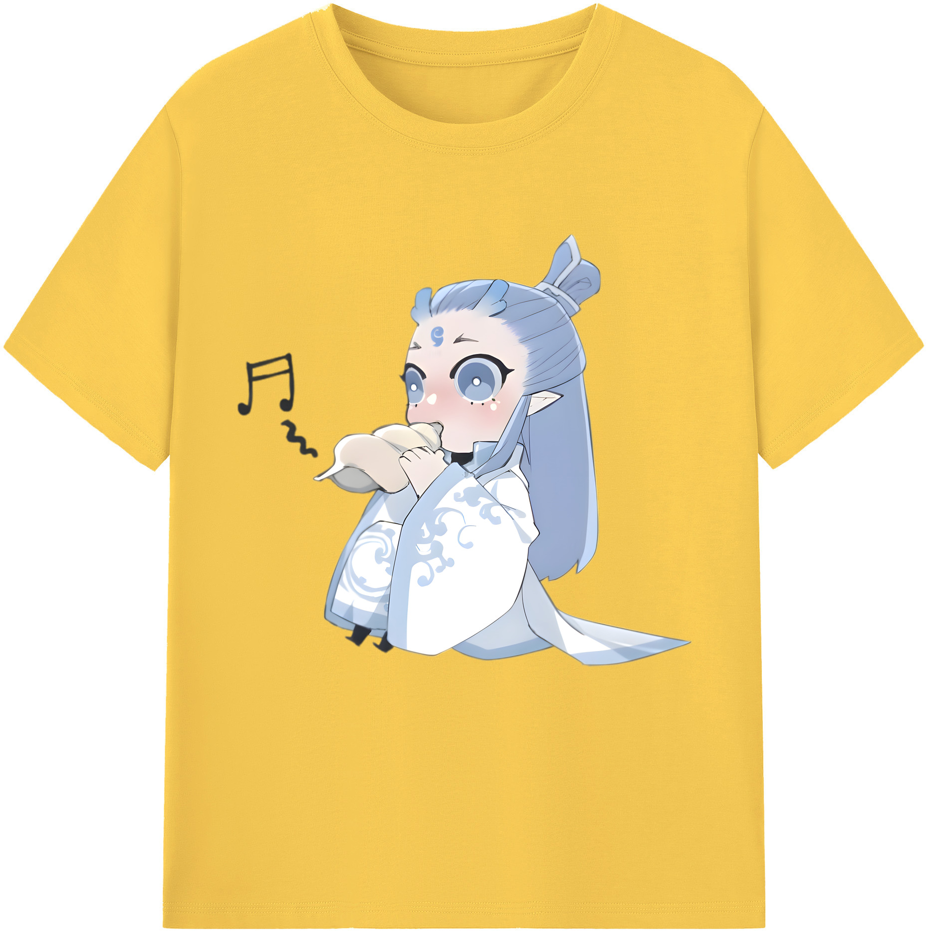 （画像用） Ne Zha 2 ナタ 魔童の大暴れ 綿100％半袖Tシャツ（フロントプリント）