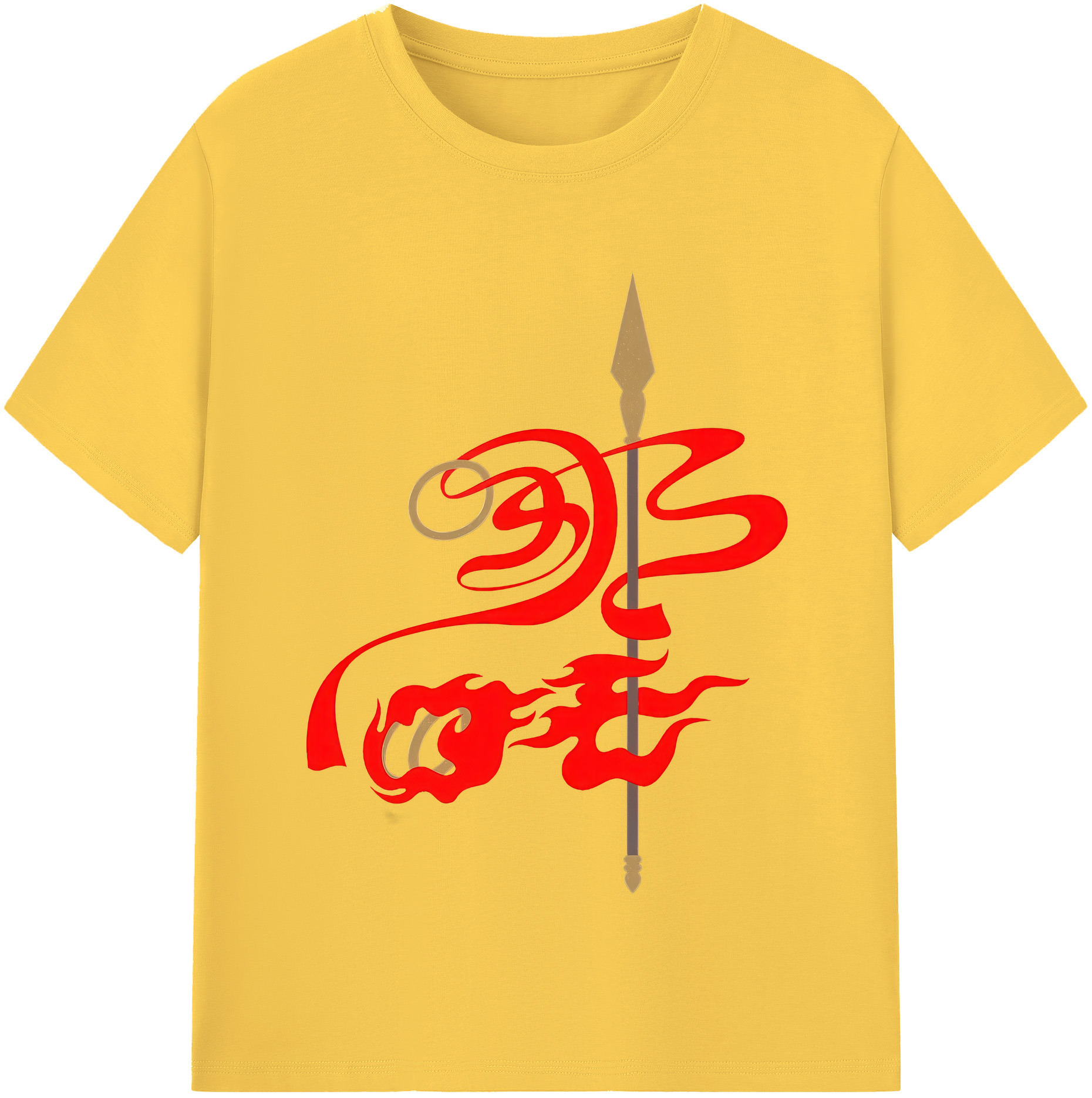 （画像用） Ne Zha 2 ナタ 魔童の大暴れ 綿100％半袖Tシャツ（フロントプリント）