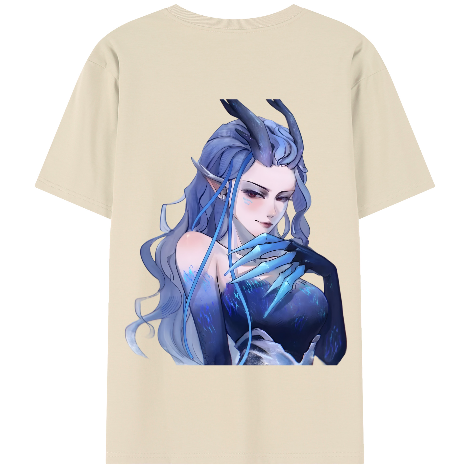 （画像用） Ne Zha 2 ナタ 魔童の大暴れ 綿100％半袖Tシャツ（背面プリント）