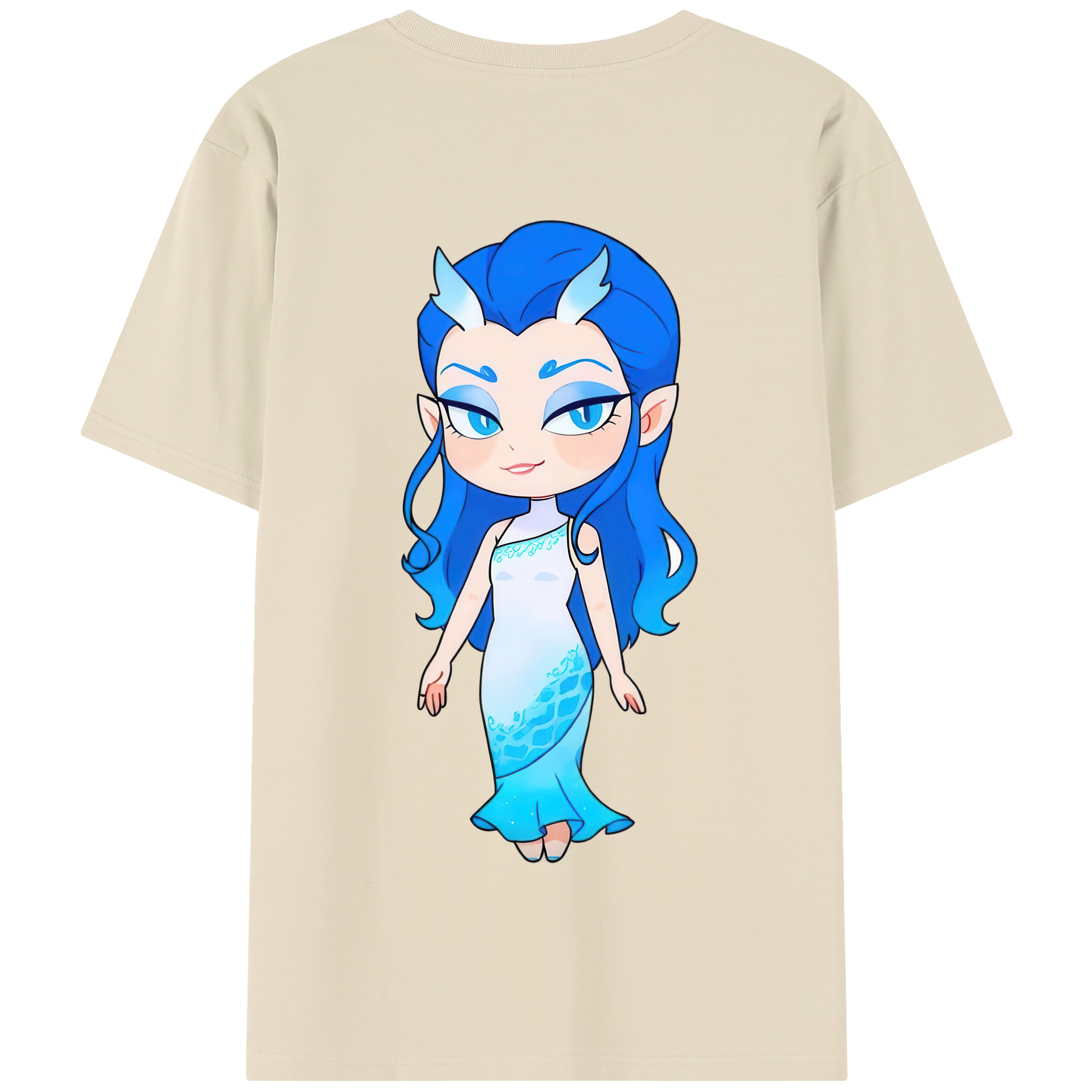 （画像用） Ne Zha 2 ナタ 魔童の大暴れ 綿100％半袖Tシャツ（背面プリント）
