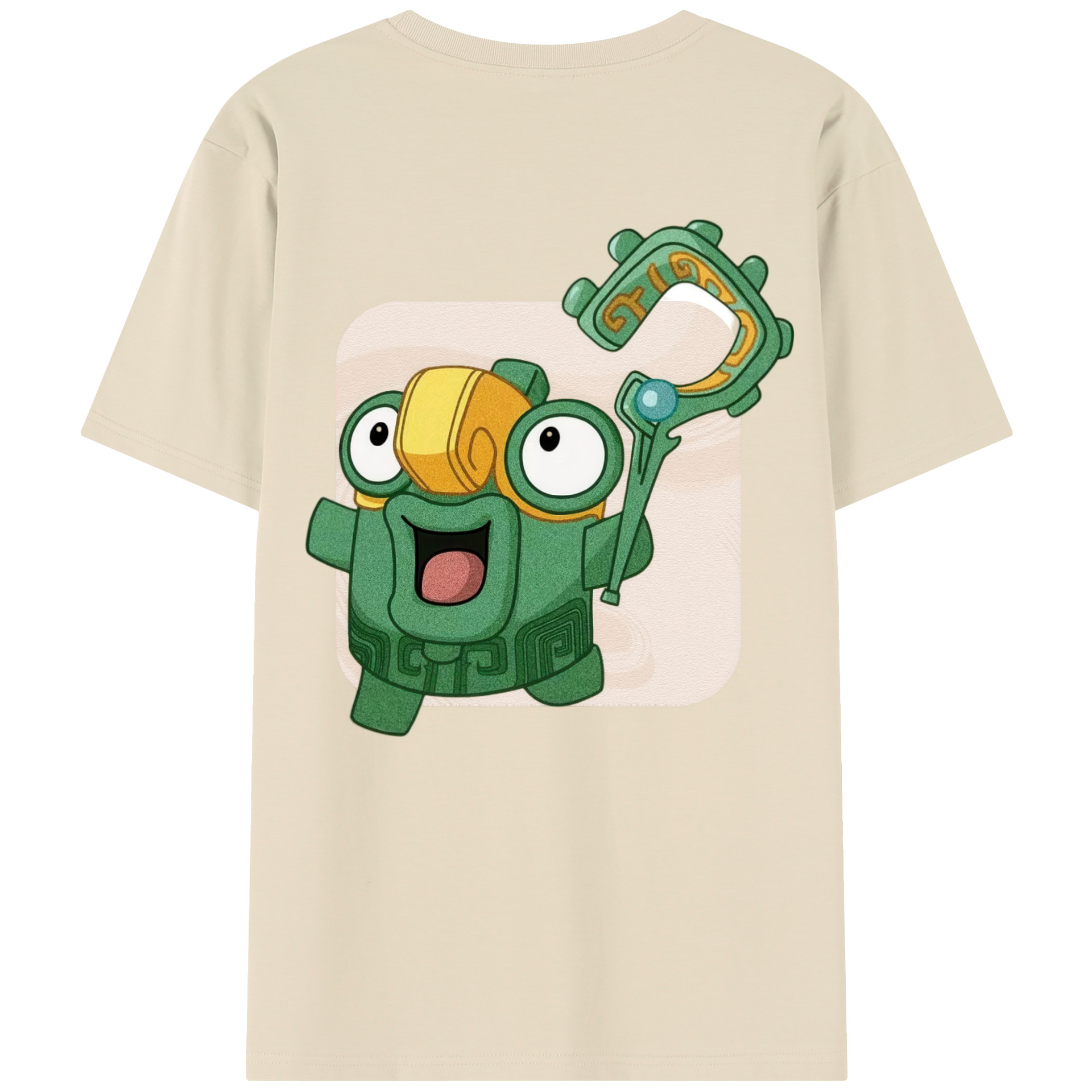 （画像用） Ne Zha 2 ナタ 魔童の大暴れ 綿100％半袖Tシャツ（背面プリント）