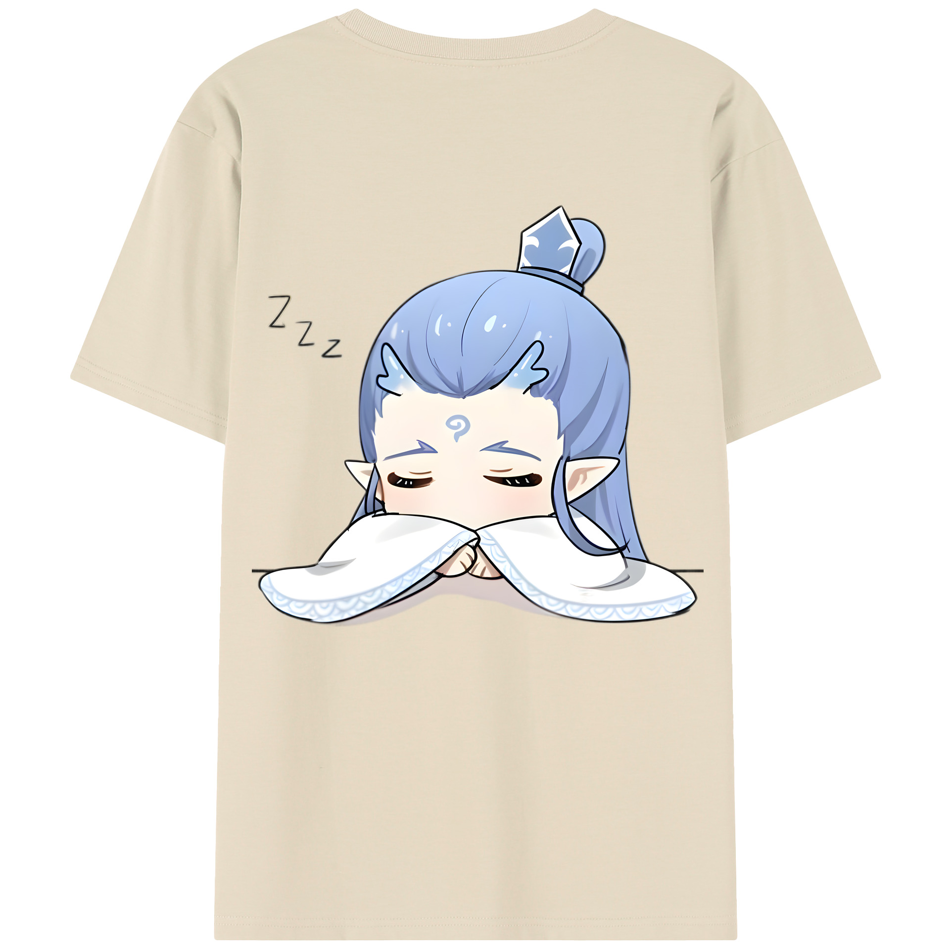 （画像用） Ne Zha 2 ナタ 魔童の大暴れ 綿100％半袖Tシャツ（背面プリント）