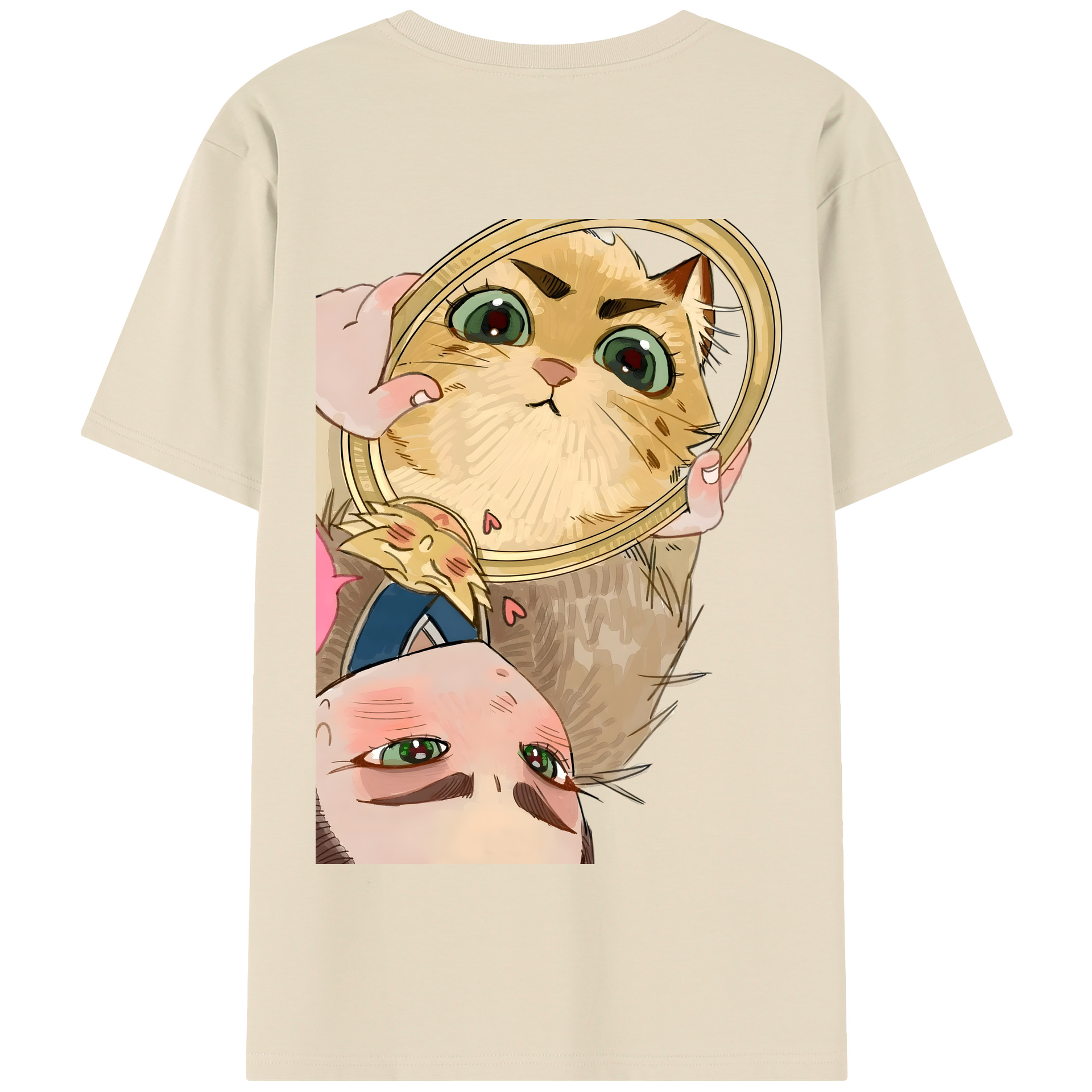 （画像用） Ne Zha 2 ナタ 魔童の大暴れ 綿100％半袖Tシャツ（背面プリント）