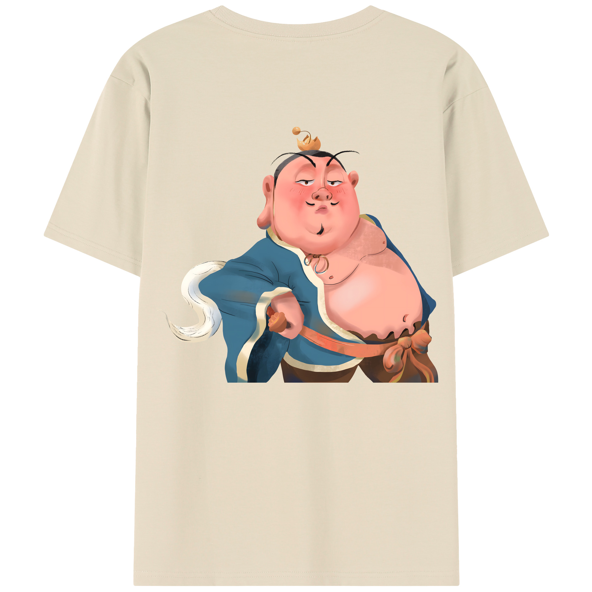 （画像用） Ne Zha 2 ナタ 魔童の大暴れ 綿100％半袖Tシャツ（背面プリント）
