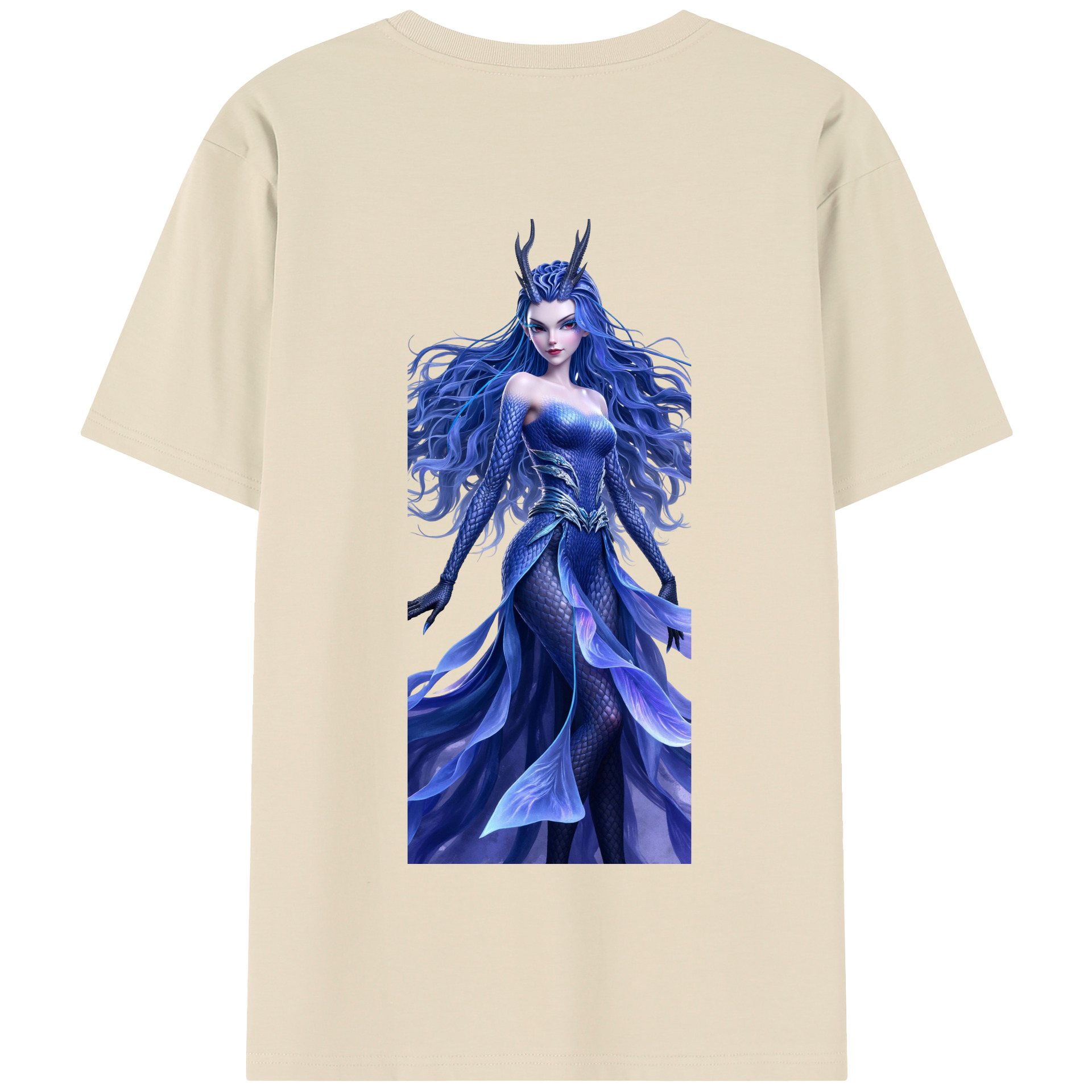 （画像用） Ne Zha 2 ナタ 魔童の大暴れ 綿100％半袖Tシャツ（背面プリント）