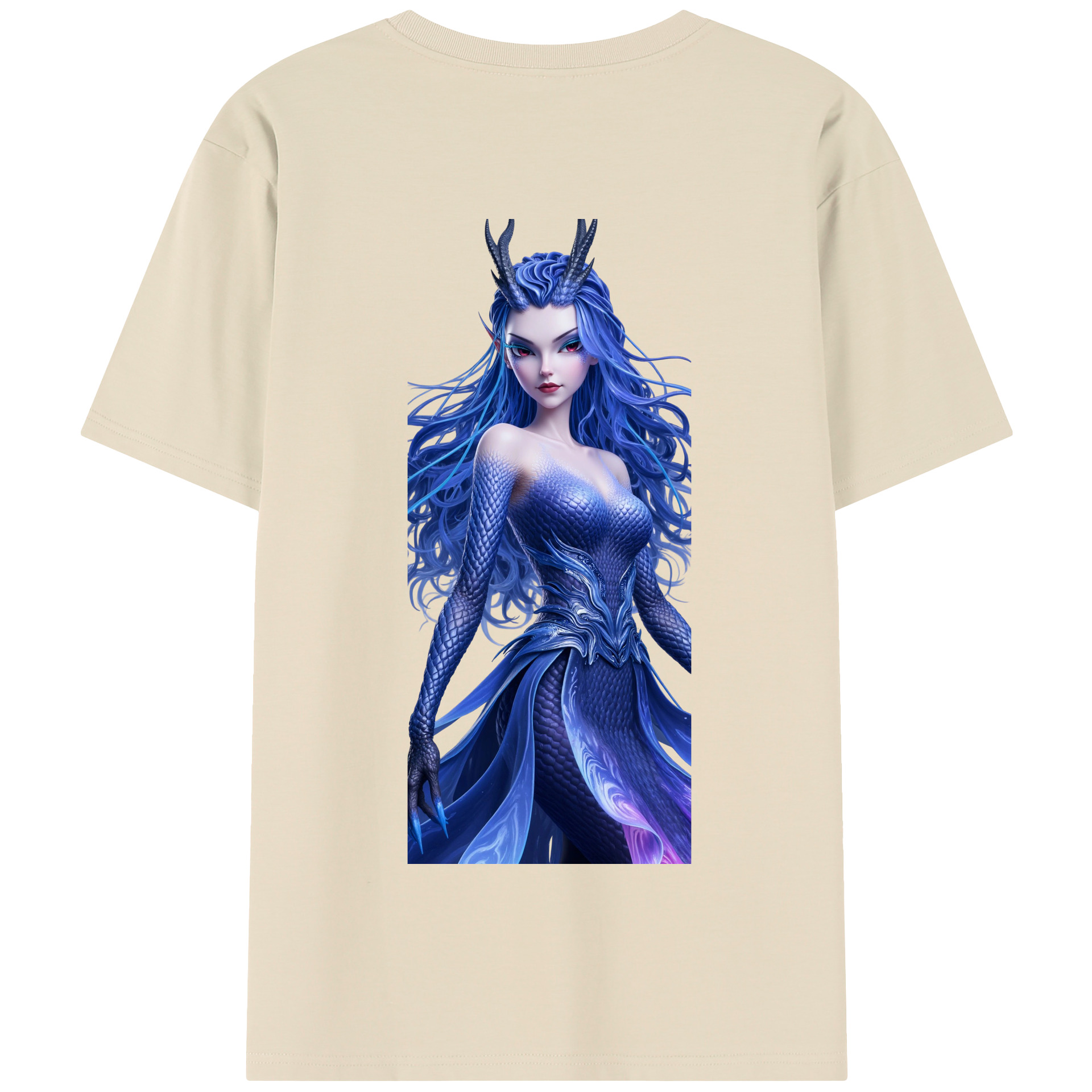 （画像用） Ne Zha 2 ナタ 魔童の大暴れ 綿100％半袖Tシャツ（背面プリント）