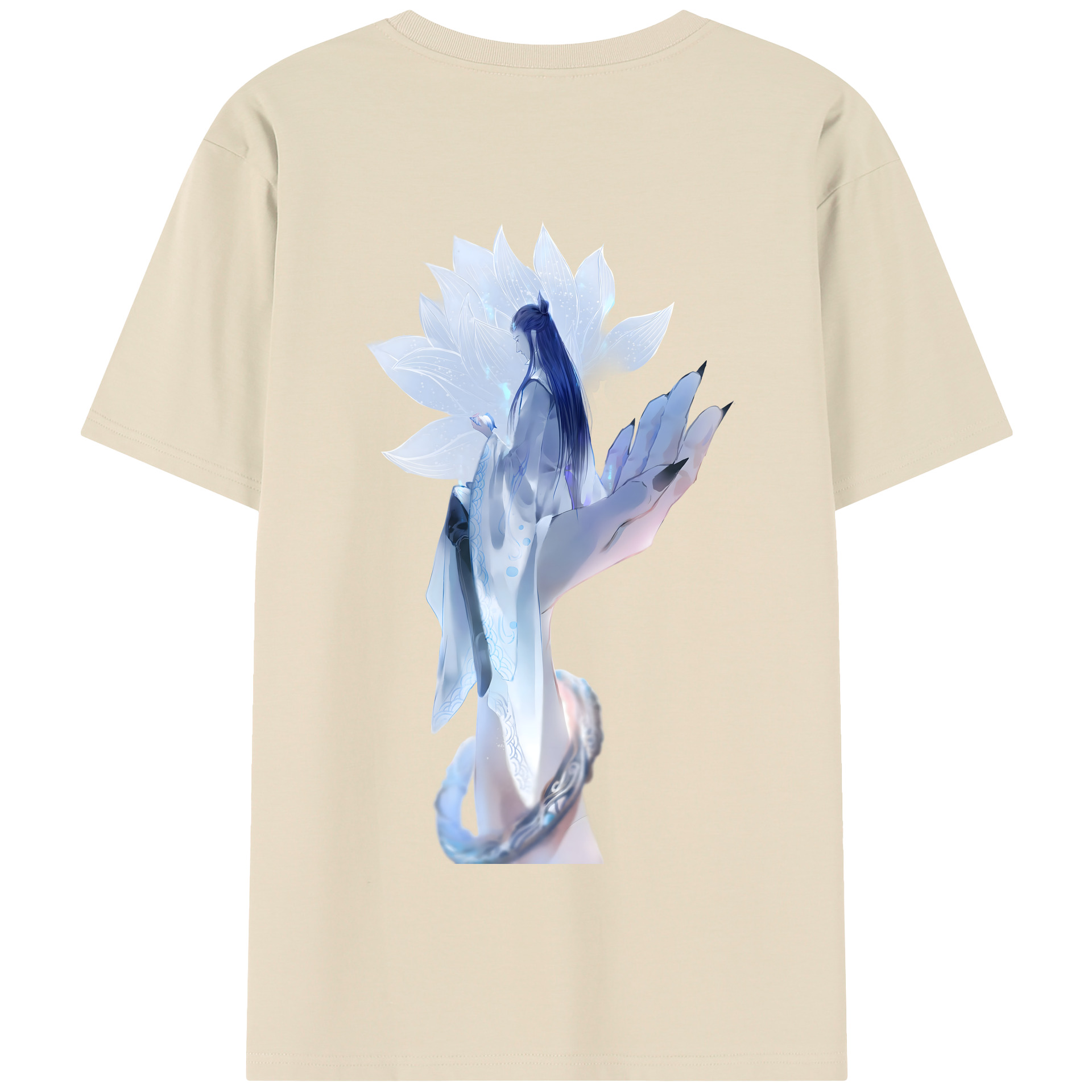 （画像用） Ne Zha 2 ナタ 魔童の大暴れ 綿100％半袖Tシャツ（背面プリント）