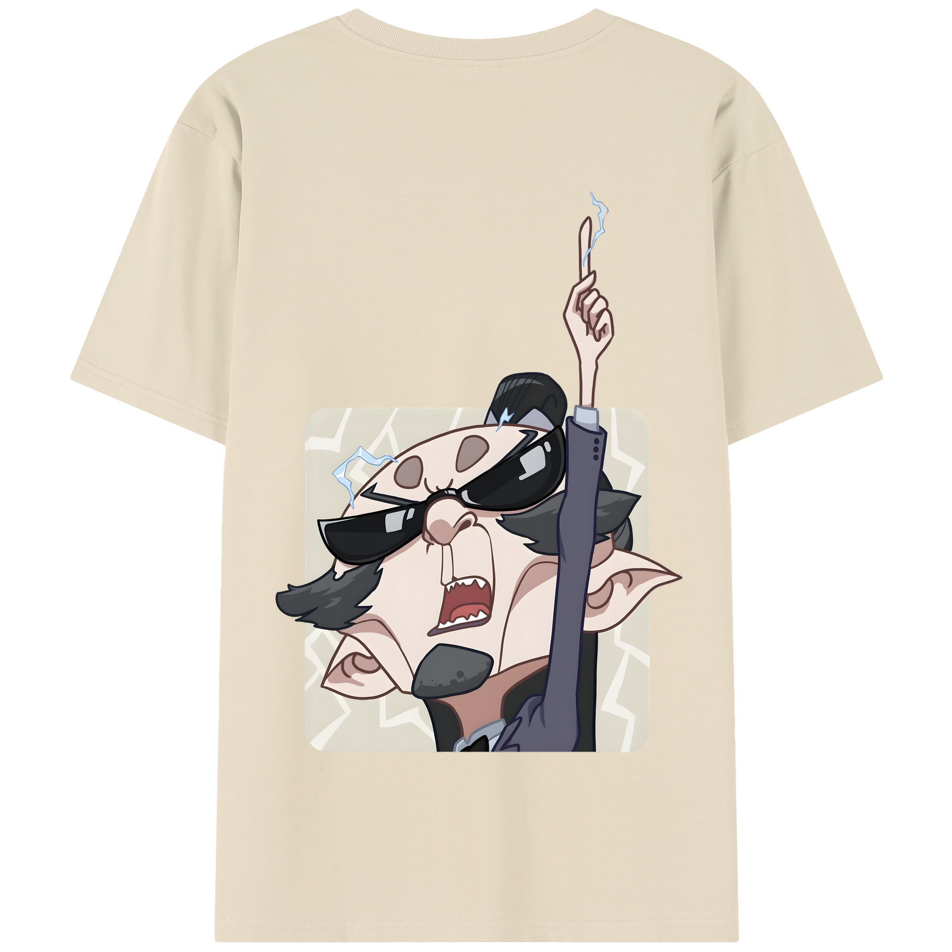 （画像用） Ne Zha 2 ナタ 魔童の大暴れ 綿100％半袖Tシャツ（背面プリント）