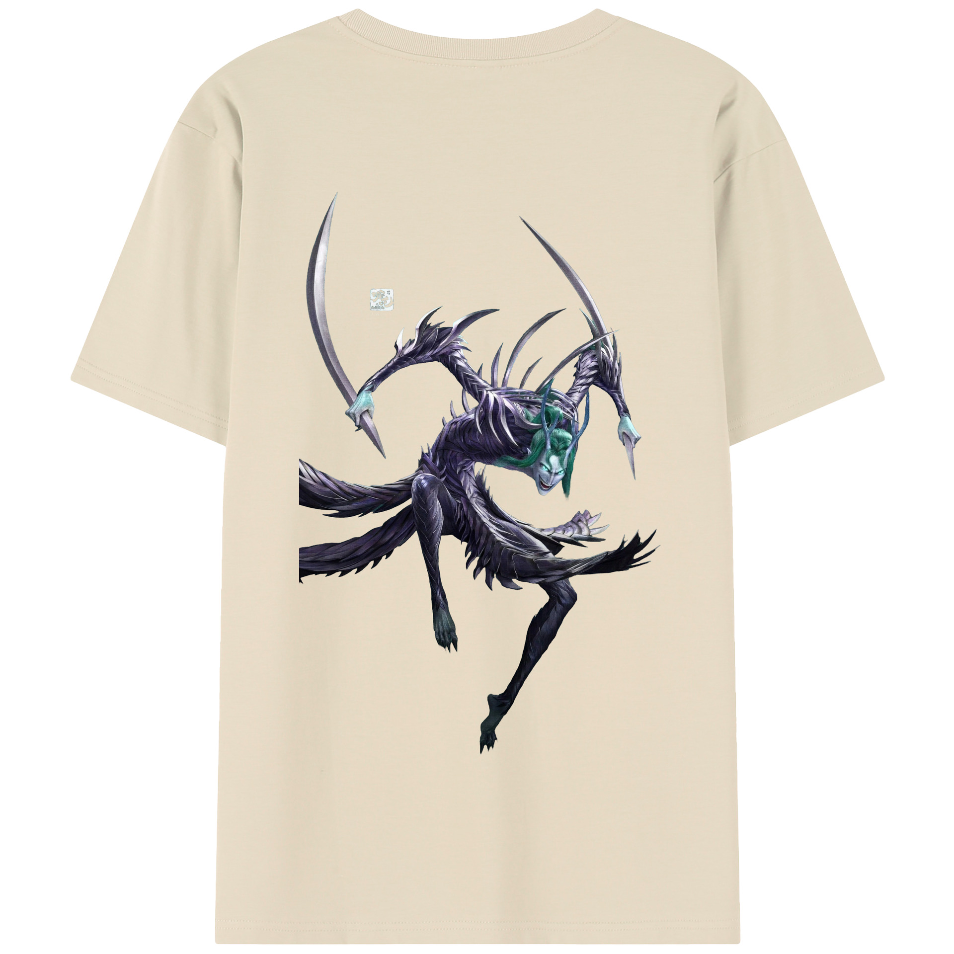 （画像用） Ne Zha 2 ナタ 魔童の大暴れ 綿100％半袖Tシャツ（背面プリント）