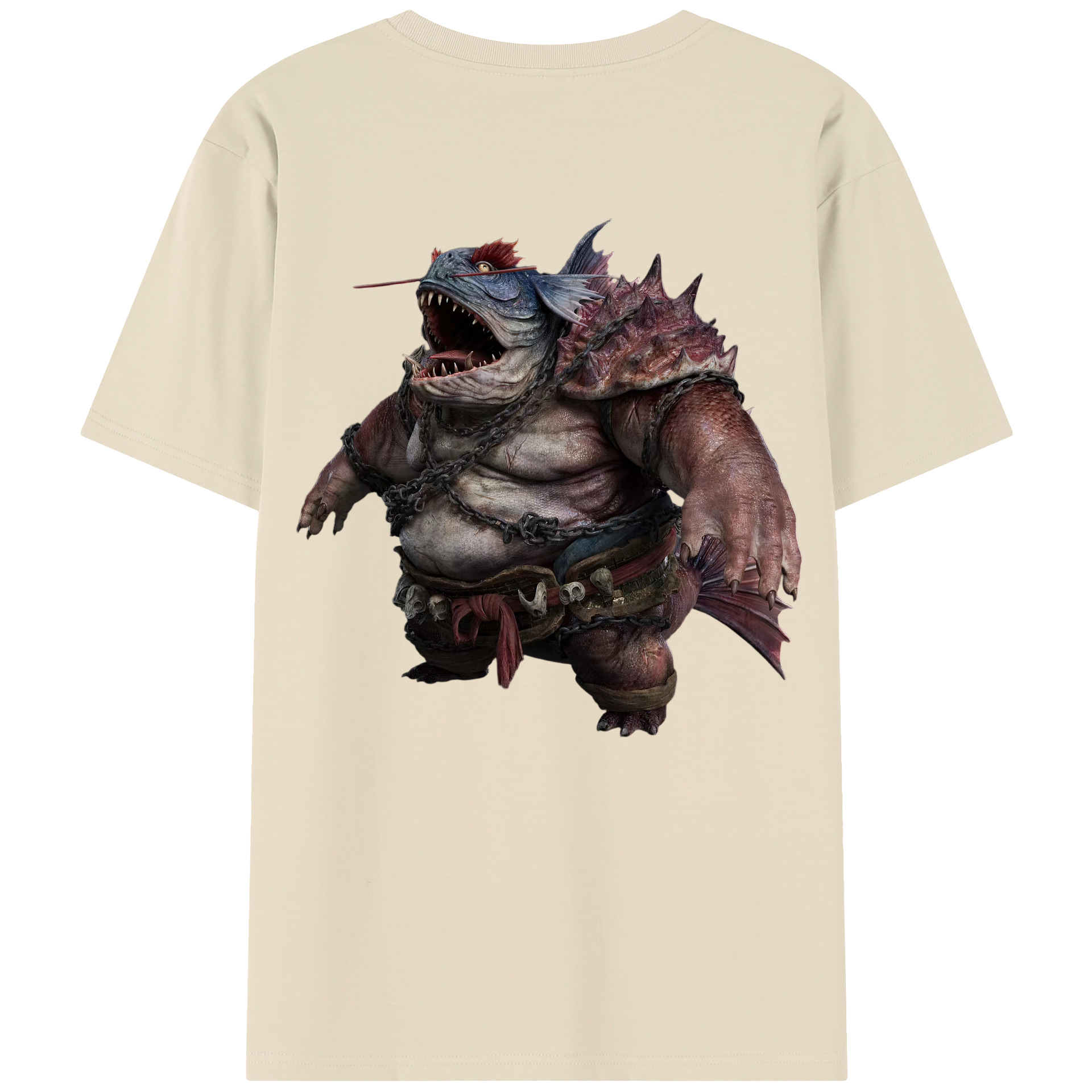 （画像用） Ne Zha 2 ナタ 魔童の大暴れ 綿100％半袖Tシャツ（背面プリント）