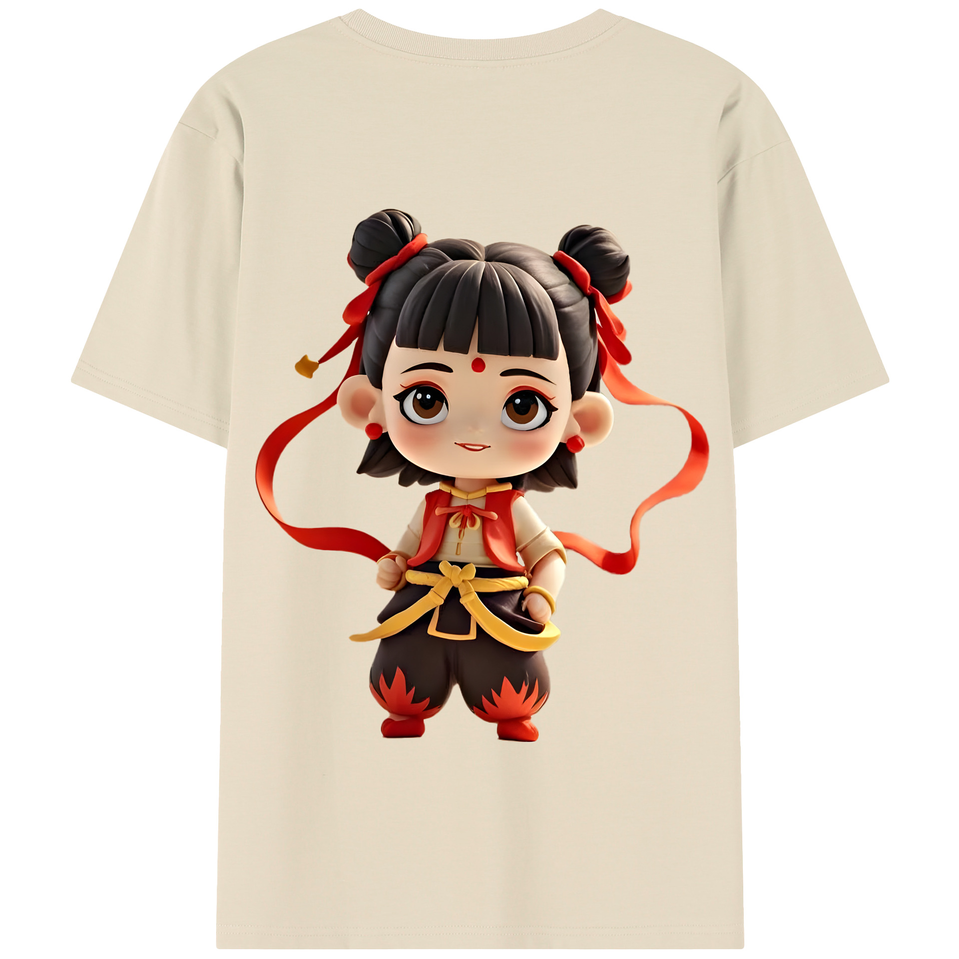 Ne Zha 2 ナタ 魔童の大暴れ 綿100％半袖Tシャツ（背面プリント）
