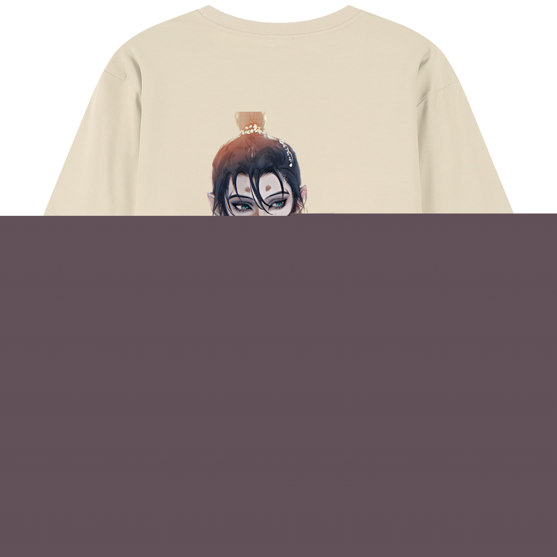 （画像用） Ne Zha 2 ナタ 魔童の大暴れ 綿100％半袖Tシャツ（背面プリント）