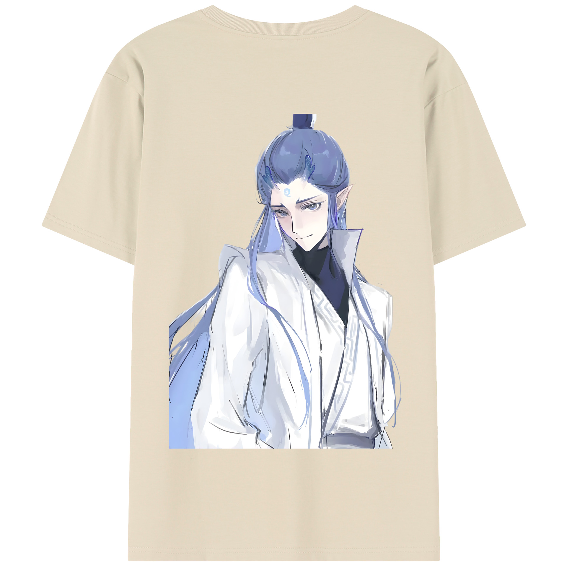 （画像用） Ne Zha 2 ナタ 魔童の大暴れ 綿100％半袖Tシャツ（背面プリント）