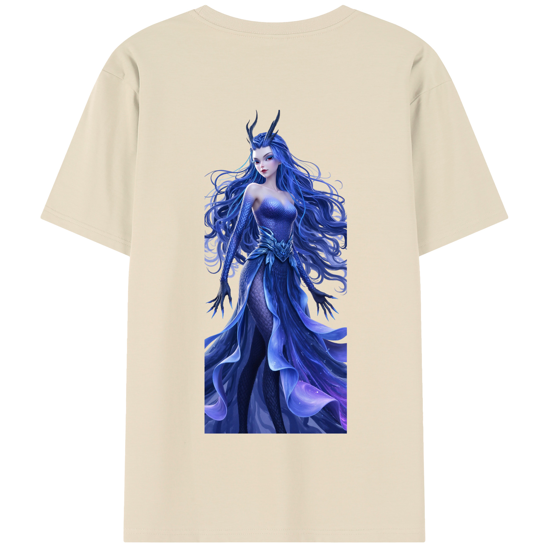 （画像用） Ne Zha 2 ナタ 魔童の大暴れ 綿100％半袖Tシャツ（背面プリント）