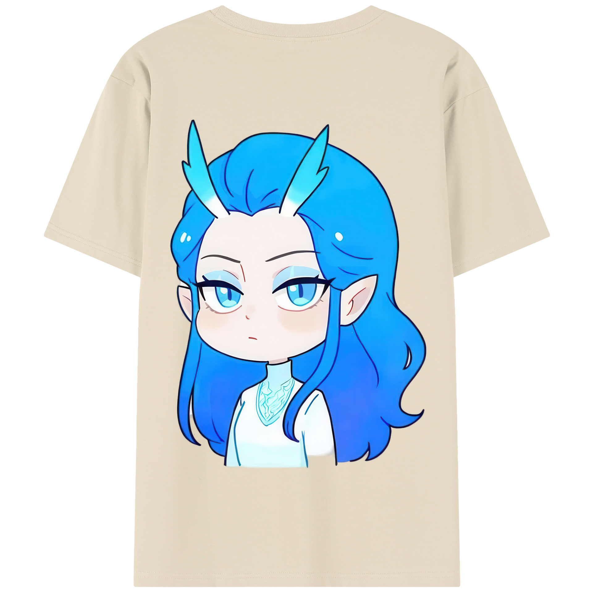 （画像用） Ne Zha 2 ナタ 魔童の大暴れ 綿100％半袖Tシャツ（背面プリント）