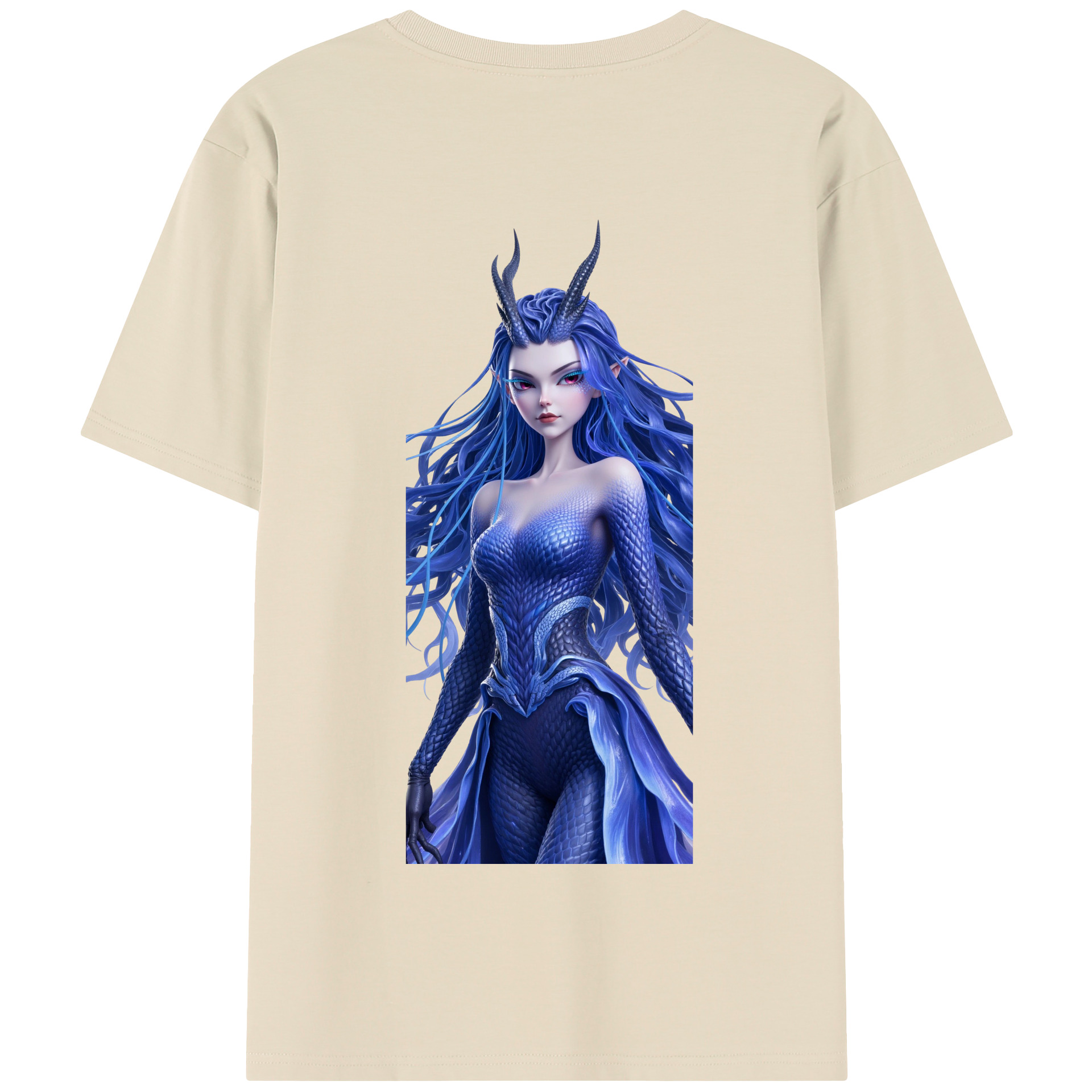 （画像用） Ne Zha 2 ナタ 魔童の大暴れ 綿100％半袖Tシャツ（背面プリント）
