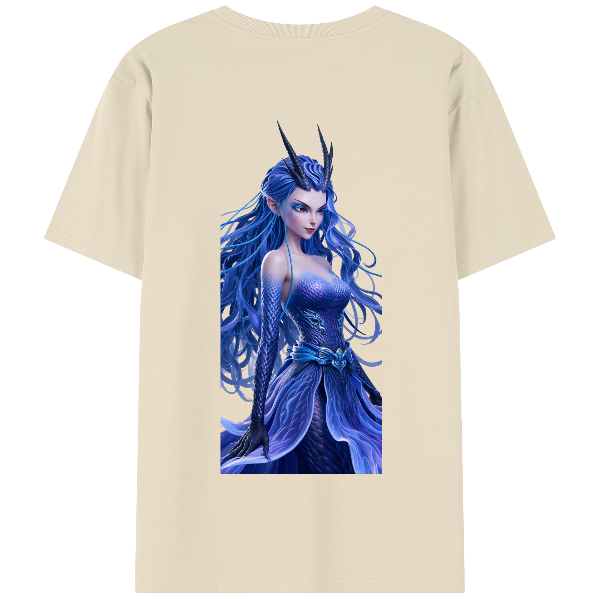 （画像用） Ne Zha 2 ナタ 魔童の大暴れ 綿100％半袖Tシャツ（背面プリント）