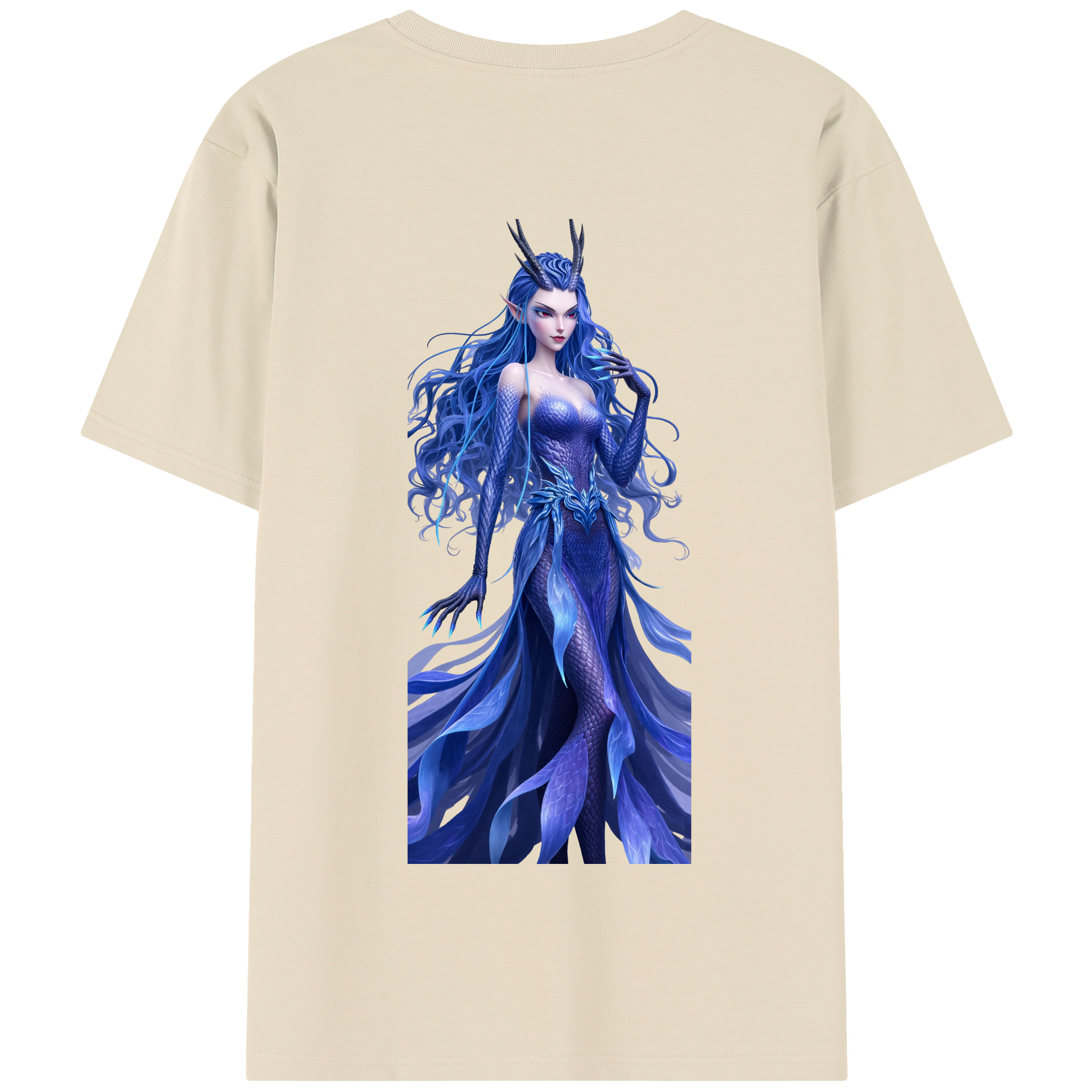 （画像用） Ne Zha 2 ナタ 魔童の大暴れ 綿100％半袖Tシャツ（背面プリント）