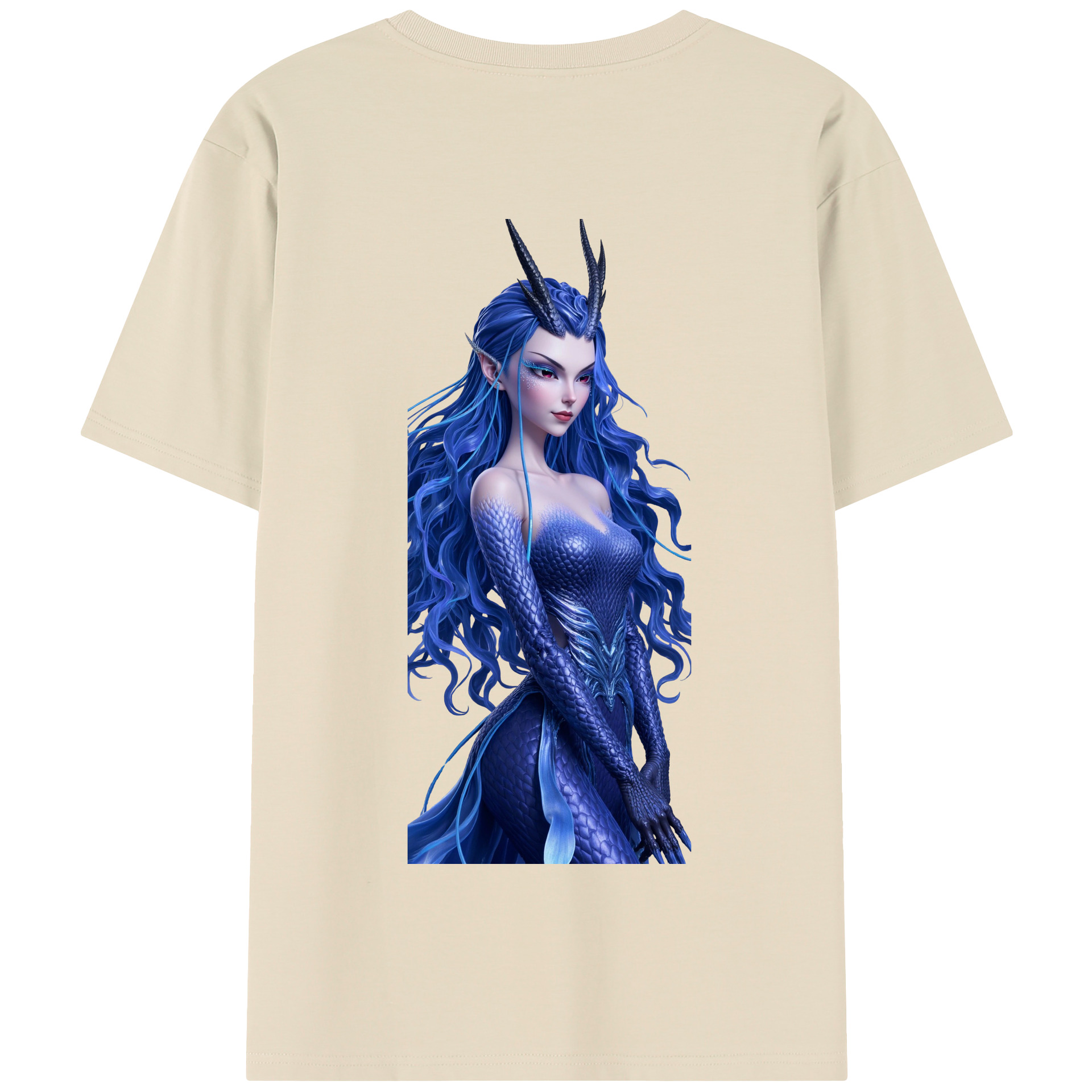 （画像用） Ne Zha 2 ナタ 魔童の大暴れ 綿100％半袖Tシャツ（背面プリント）