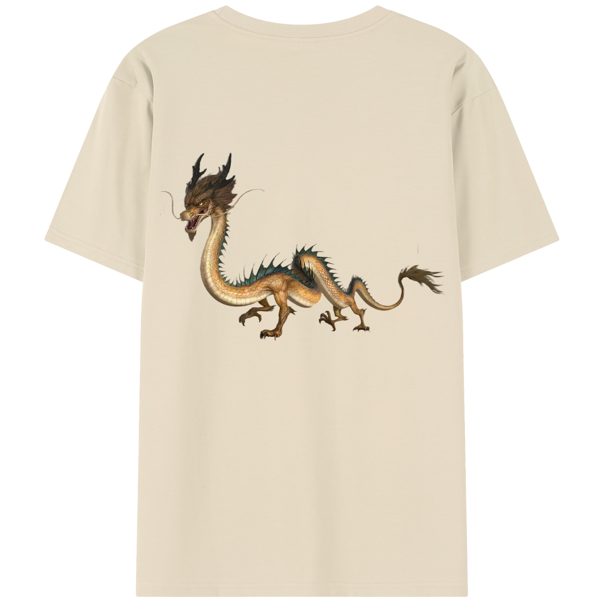 （画像用） Ne Zha 2 ナタ 魔童の大暴れ 綿100％半袖Tシャツ（背面プリント）