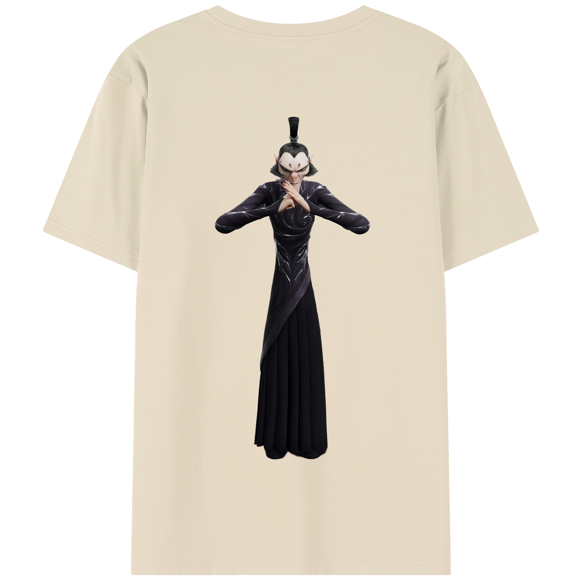 （画像用） Ne Zha 2 ナタ 魔童の大暴れ 綿100％半袖Tシャツ（背面プリント）
