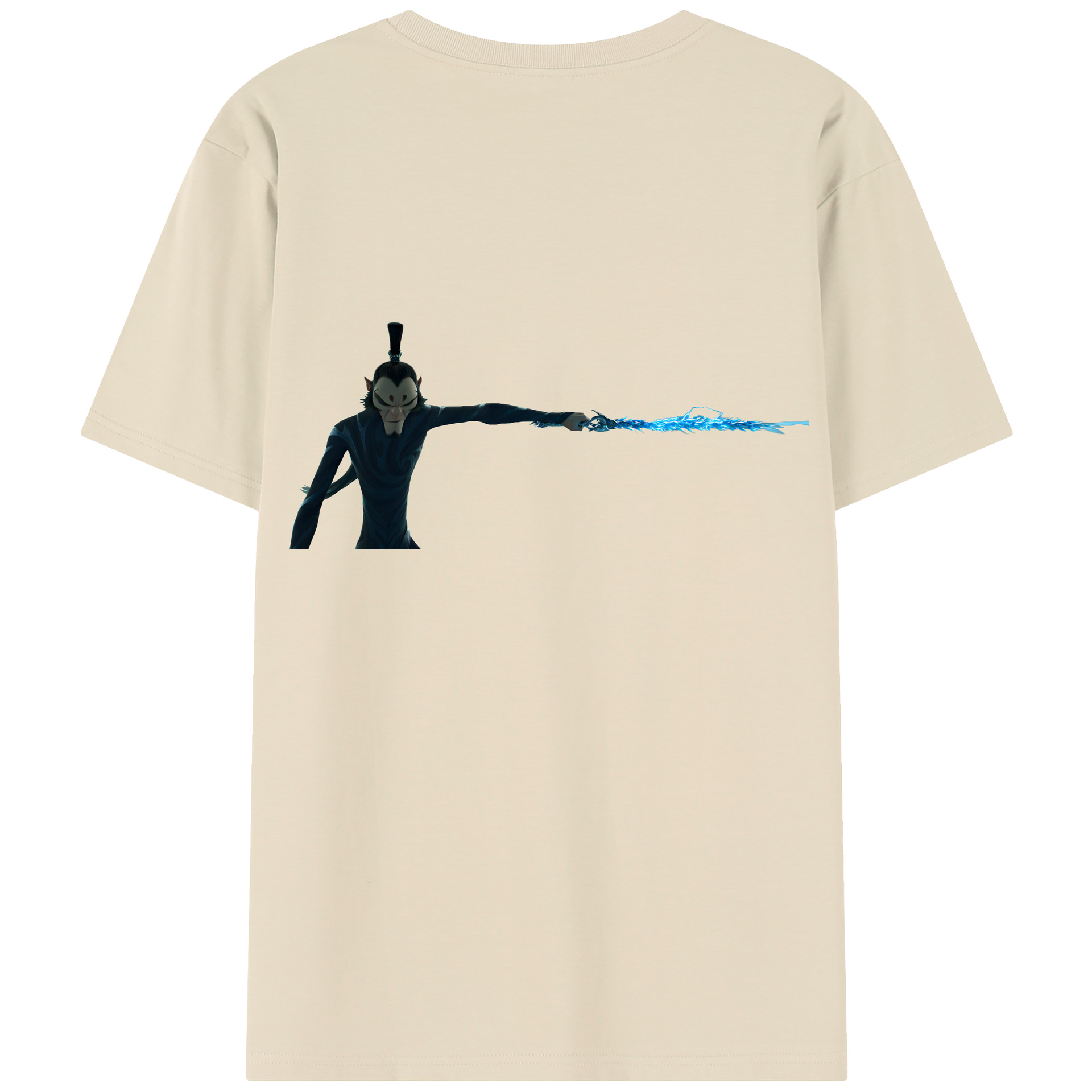 （画像用） Ne Zha 2 ナタ 魔童の大暴れ 綿100％半袖Tシャツ（背面プリント）