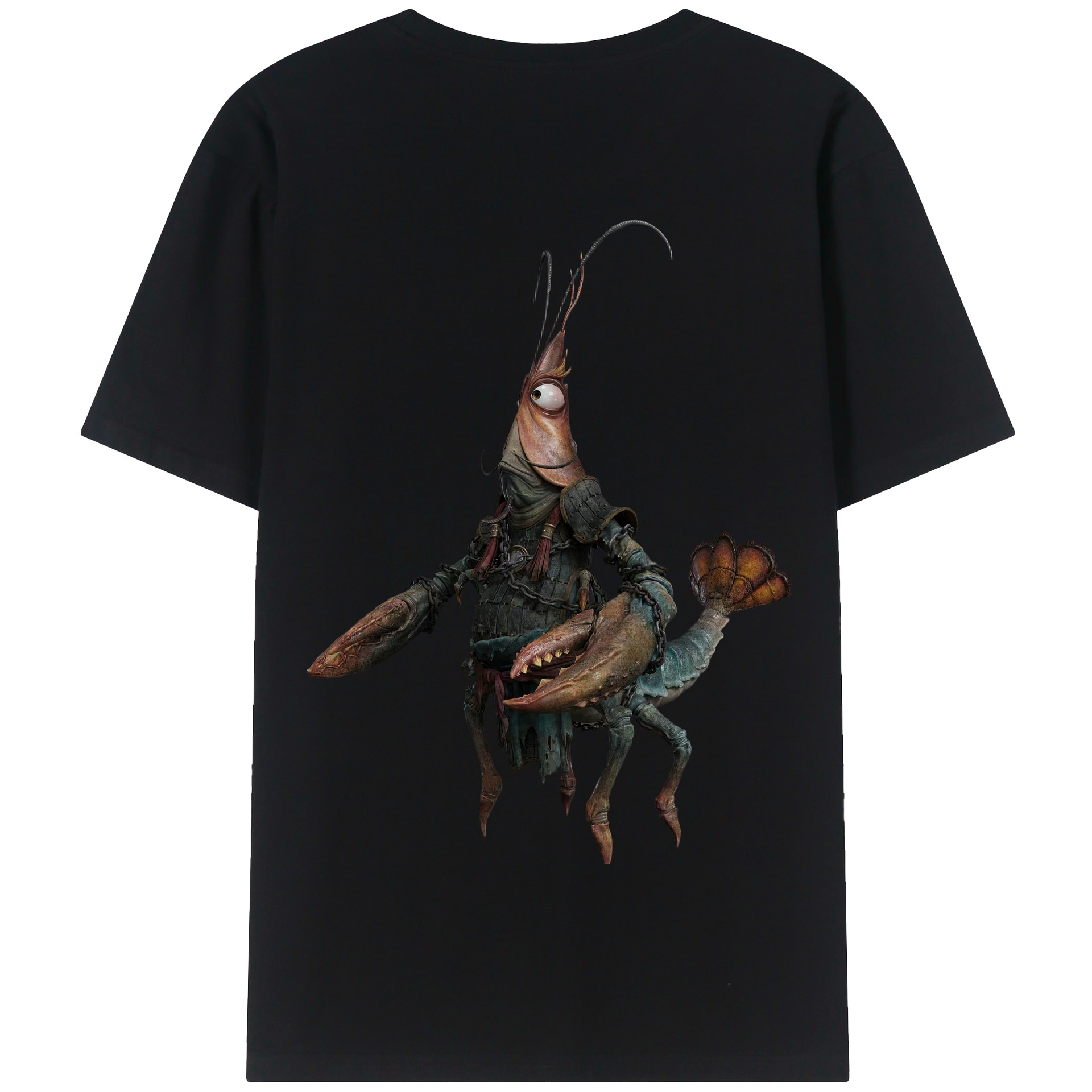 （画像用） Ne Zha 2 ナタ 魔童の大暴れ 綿100％半袖Tシャツ（背面プリント）