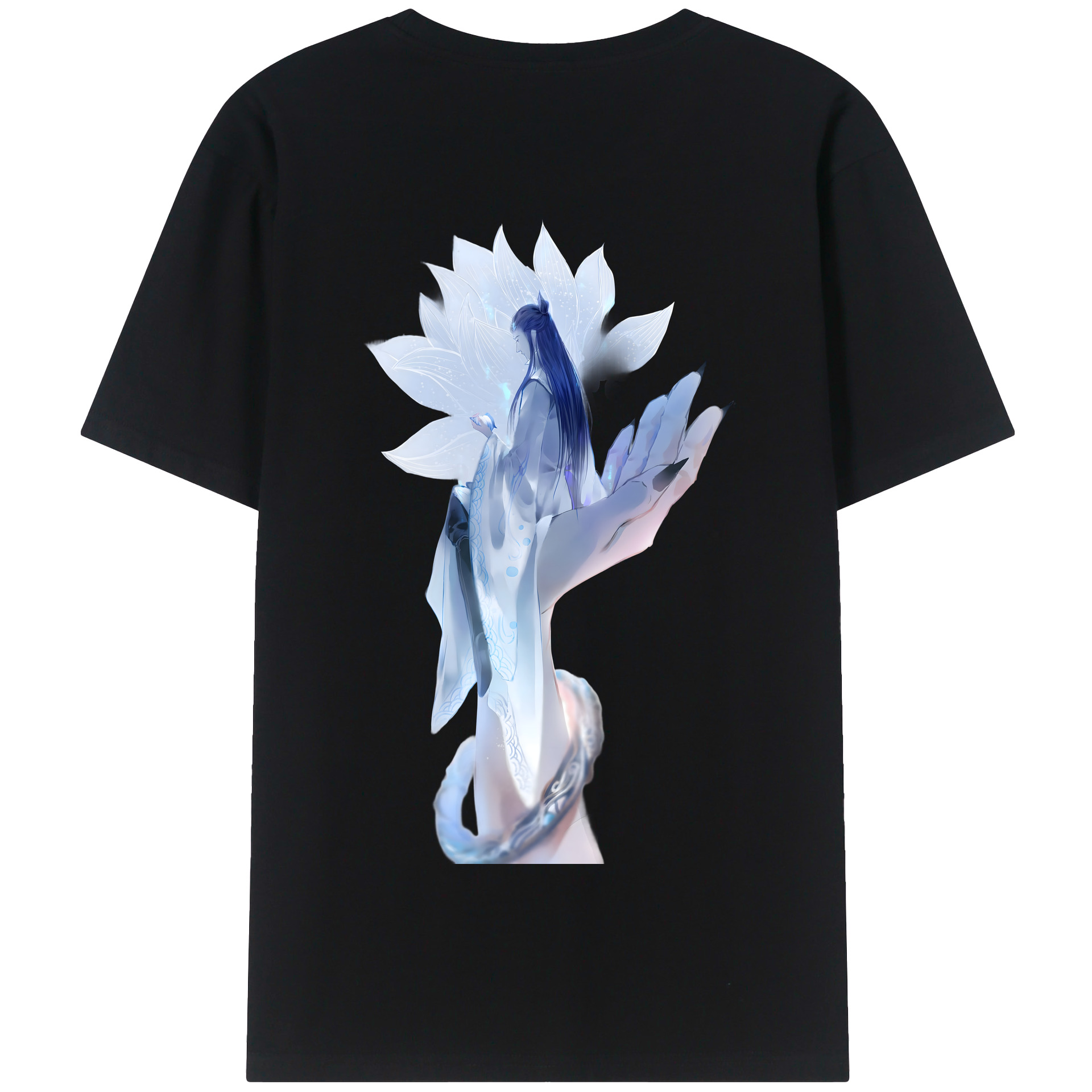 （画像用） Ne Zha 2 ナタ 魔童の大暴れ 綿100％半袖Tシャツ（背面プリント）
