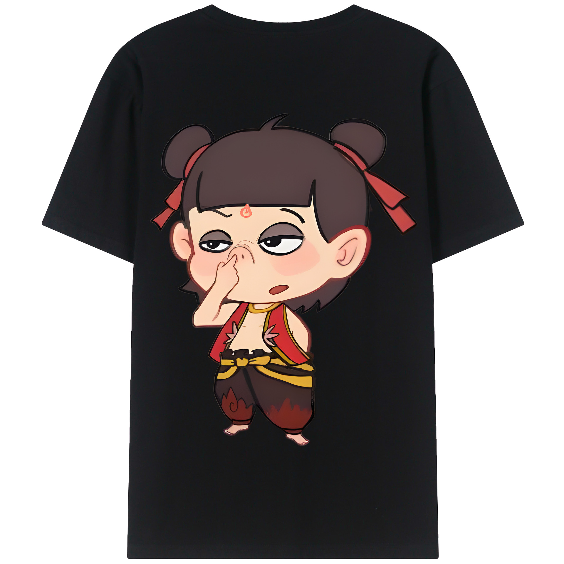 Ne Zha 2 ナタ 魔童の大暴れ 綿100％半袖Tシャツ（背面プリント）