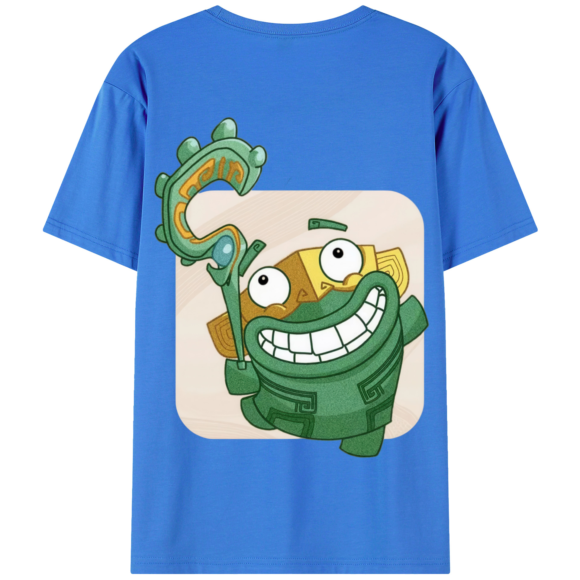 （画像用） Ne Zha 2 ナタ 魔童の大暴れ 綿100％半袖Tシャツ（背面プリント）
