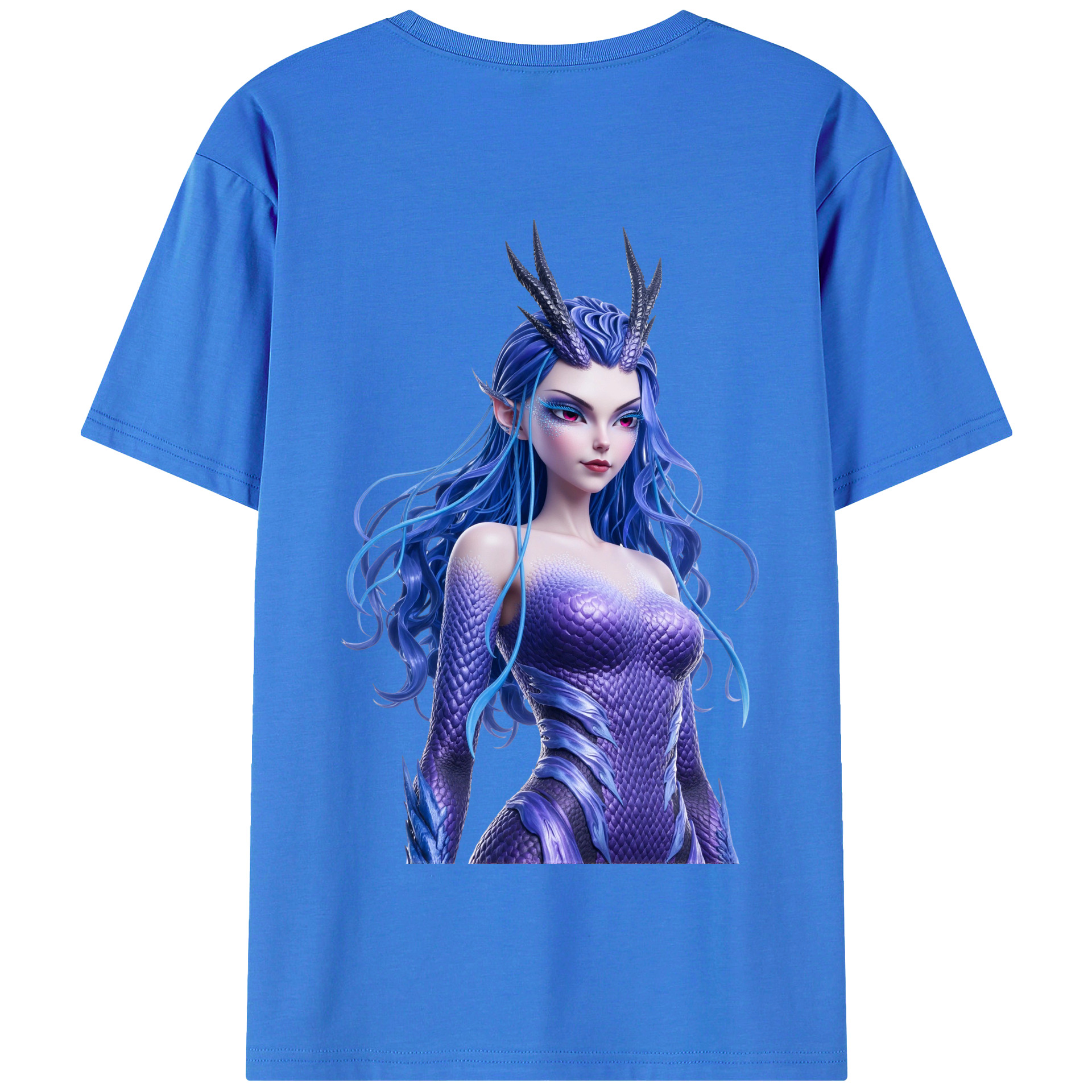 （画像用） Ne Zha 2 ナタ 魔童の大暴れ 綿100％半袖Tシャツ（背面プリント）