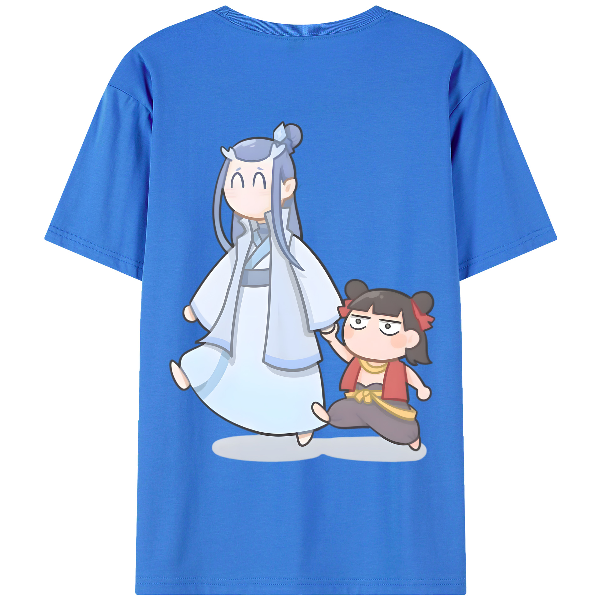 （画像用） Ne Zha 2 ナタ 魔童の大暴れ 綿100％半袖Tシャツ（背面プリント）