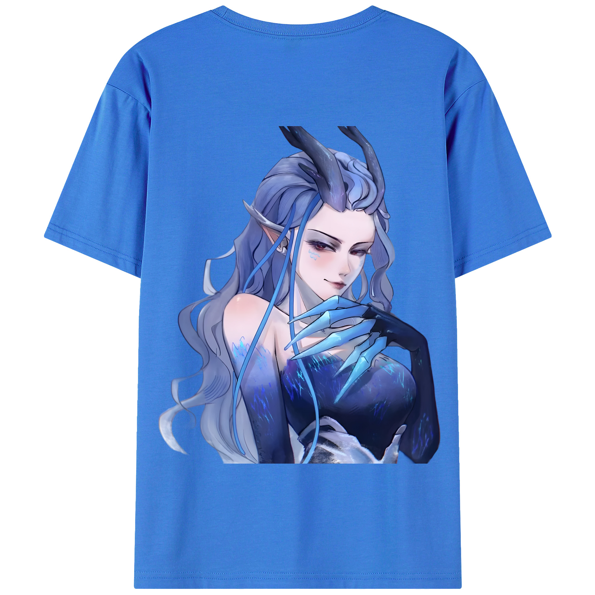 （画像用） Ne Zha 2 ナタ 魔童の大暴れ 綿100％半袖Tシャツ（背面プリント）