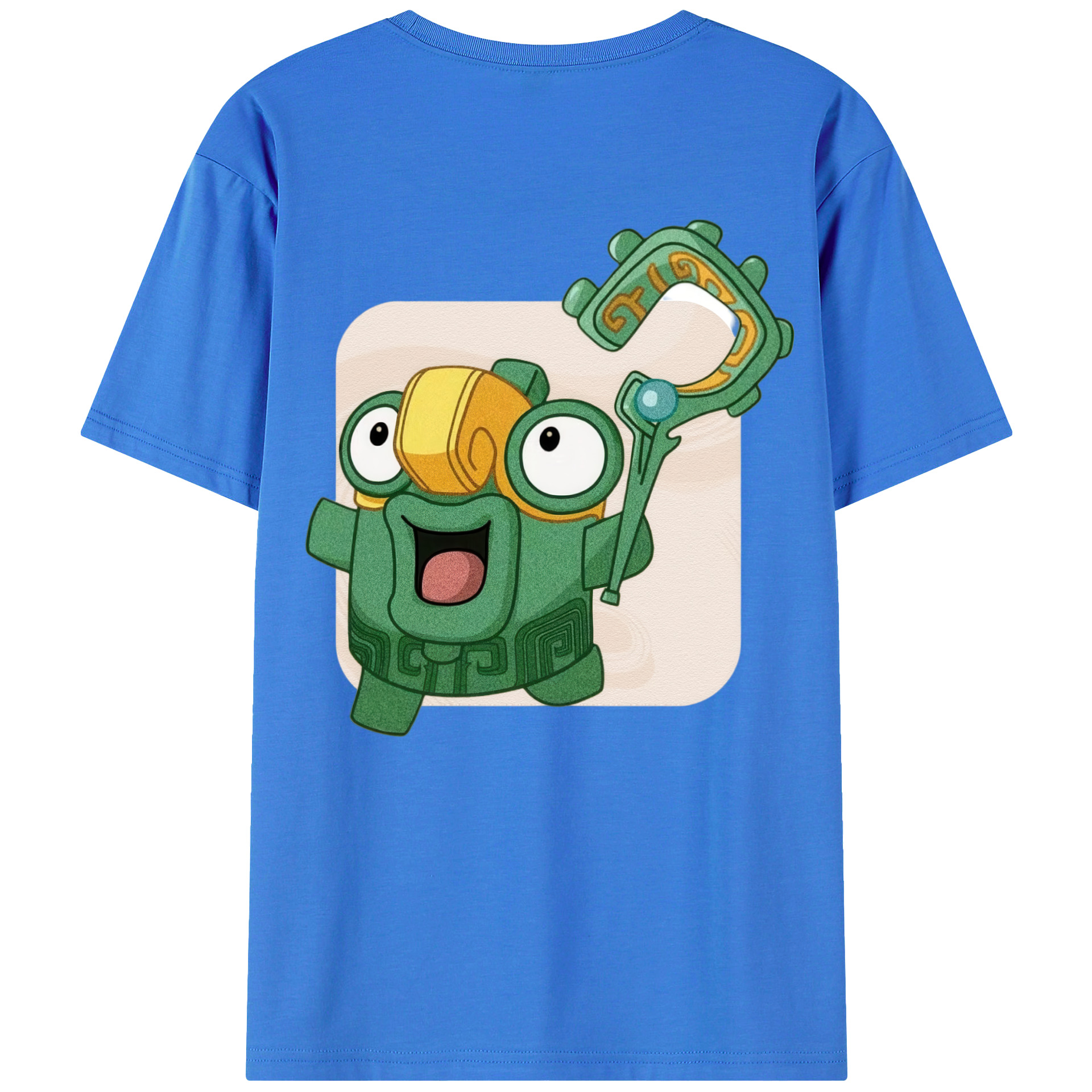 （画像用） Ne Zha 2 ナタ 魔童の大暴れ 綿100％半袖Tシャツ（背面プリント）