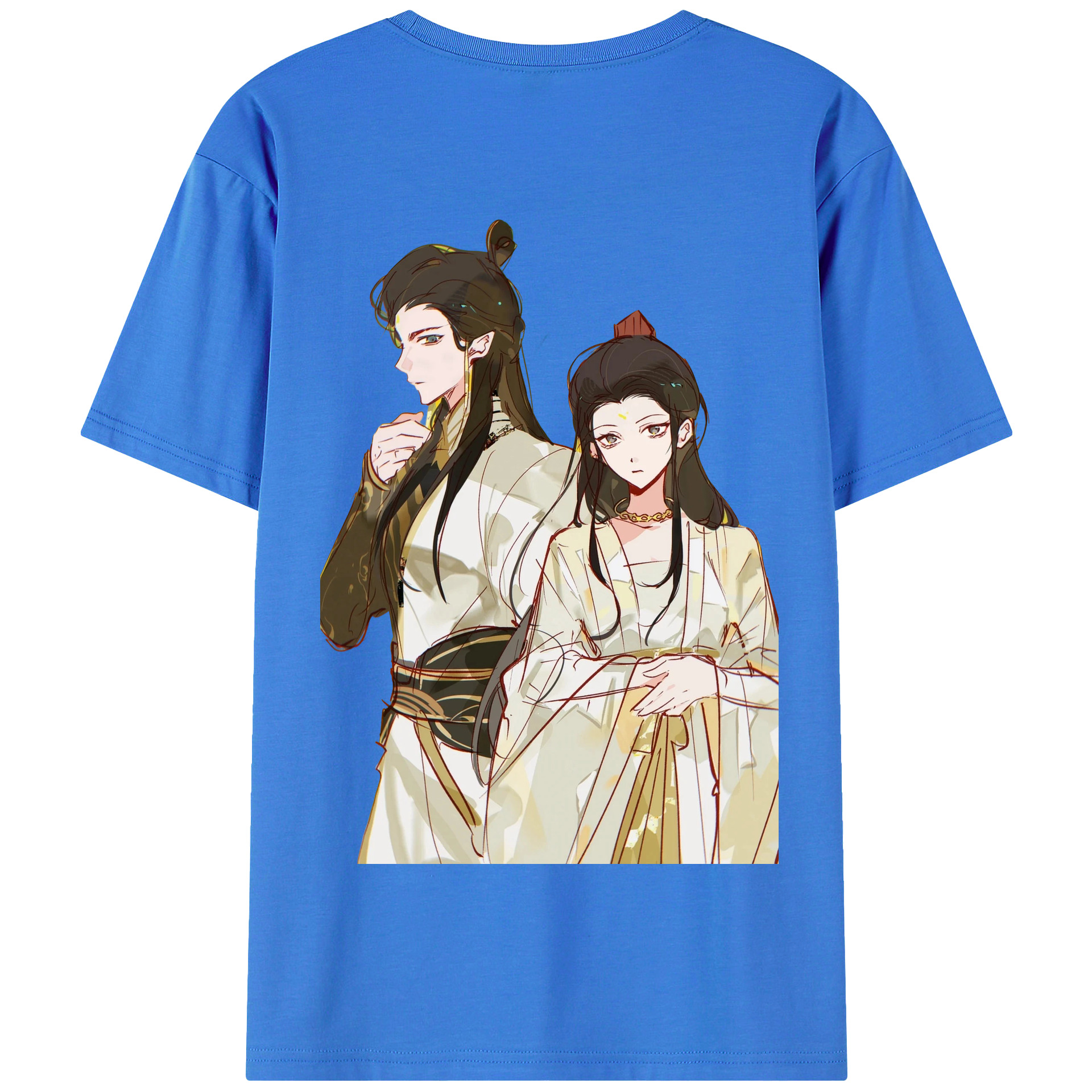 （画像用） Ne Zha 2 ナタ 魔童の大暴れ 綿100％半袖Tシャツ（背面プリント）
