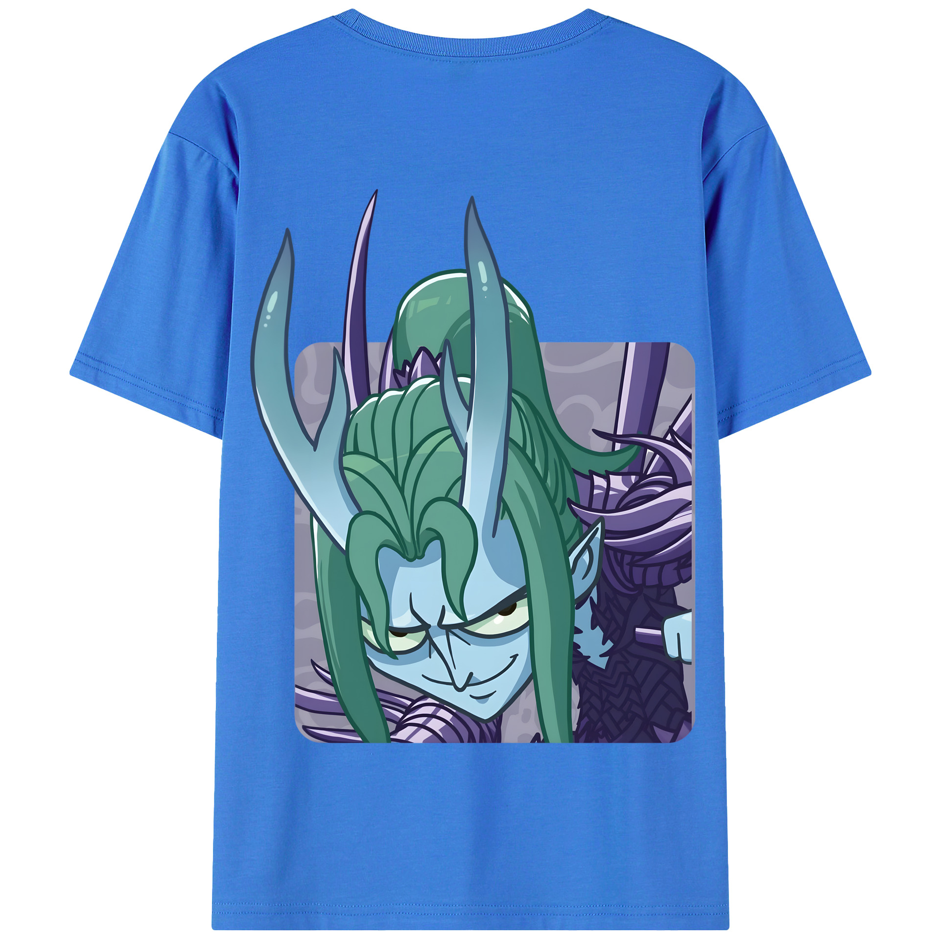 （画像用） Ne Zha 2 ナタ 魔童の大暴れ 綿100％半袖Tシャツ（背面プリント）