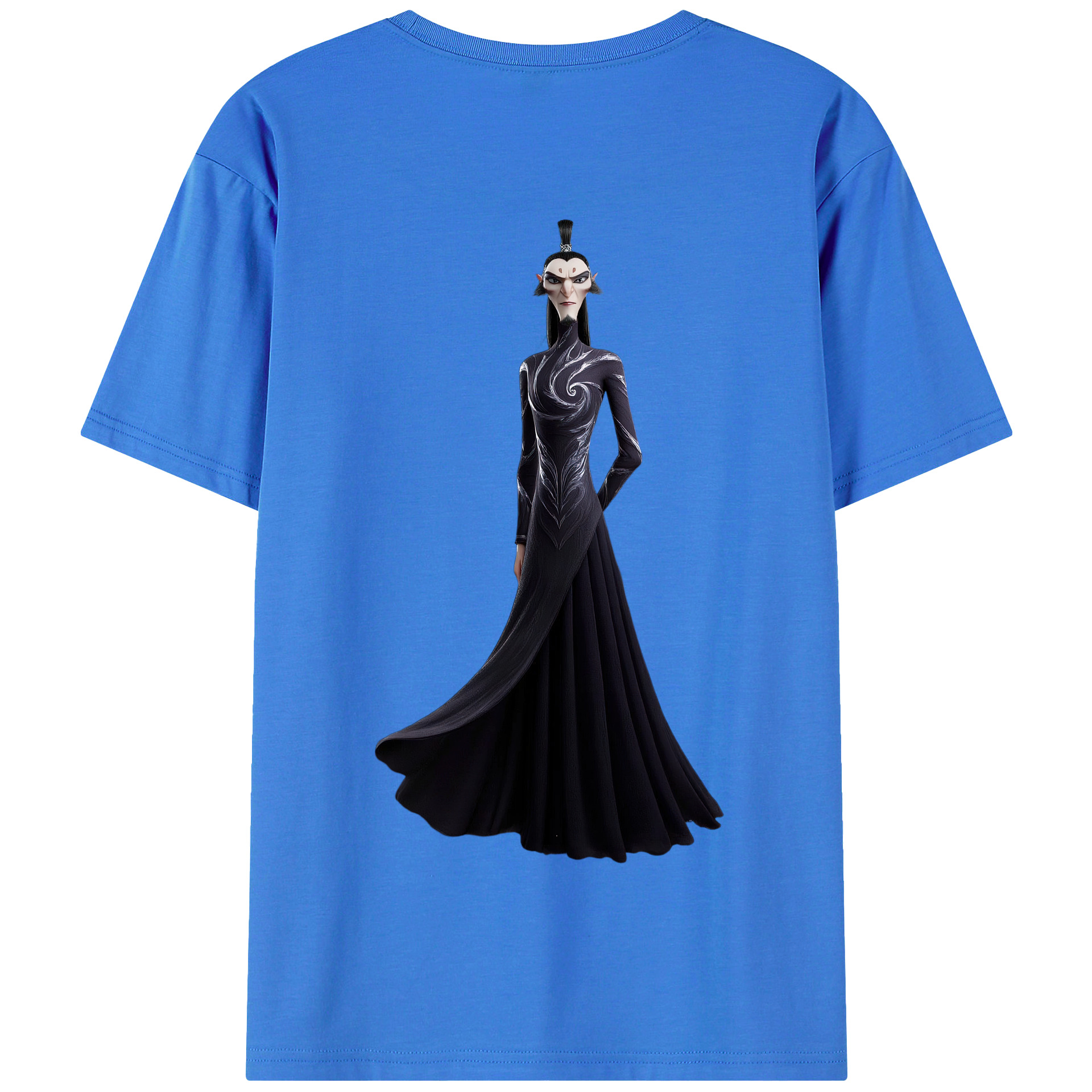 （画像用） Ne Zha 2 ナタ 魔童の大暴れ 綿100％半袖Tシャツ（背面プリント）