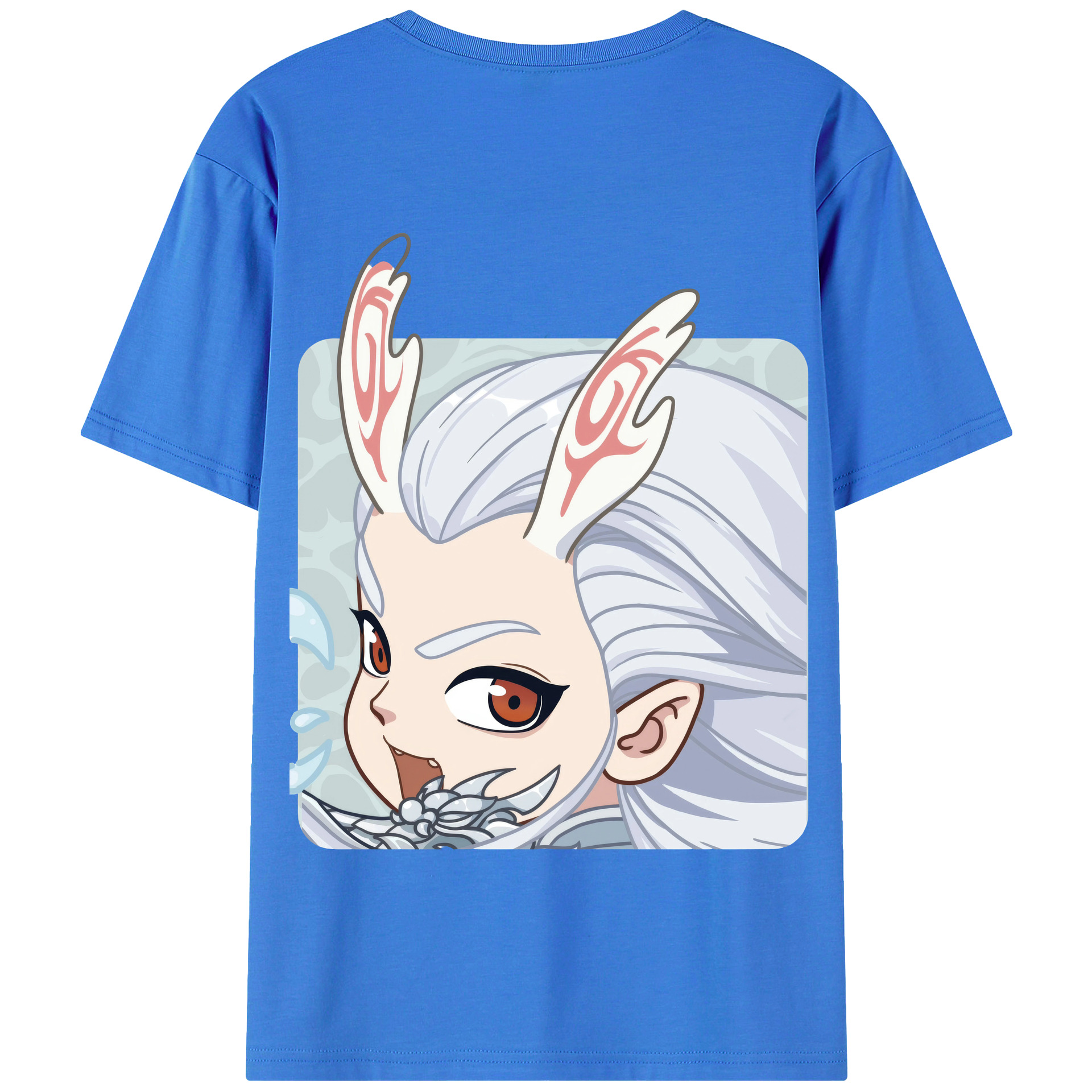 （画像用） Ne Zha 2 ナタ 魔童の大暴れ 綿100％半袖Tシャツ（背面プリント）