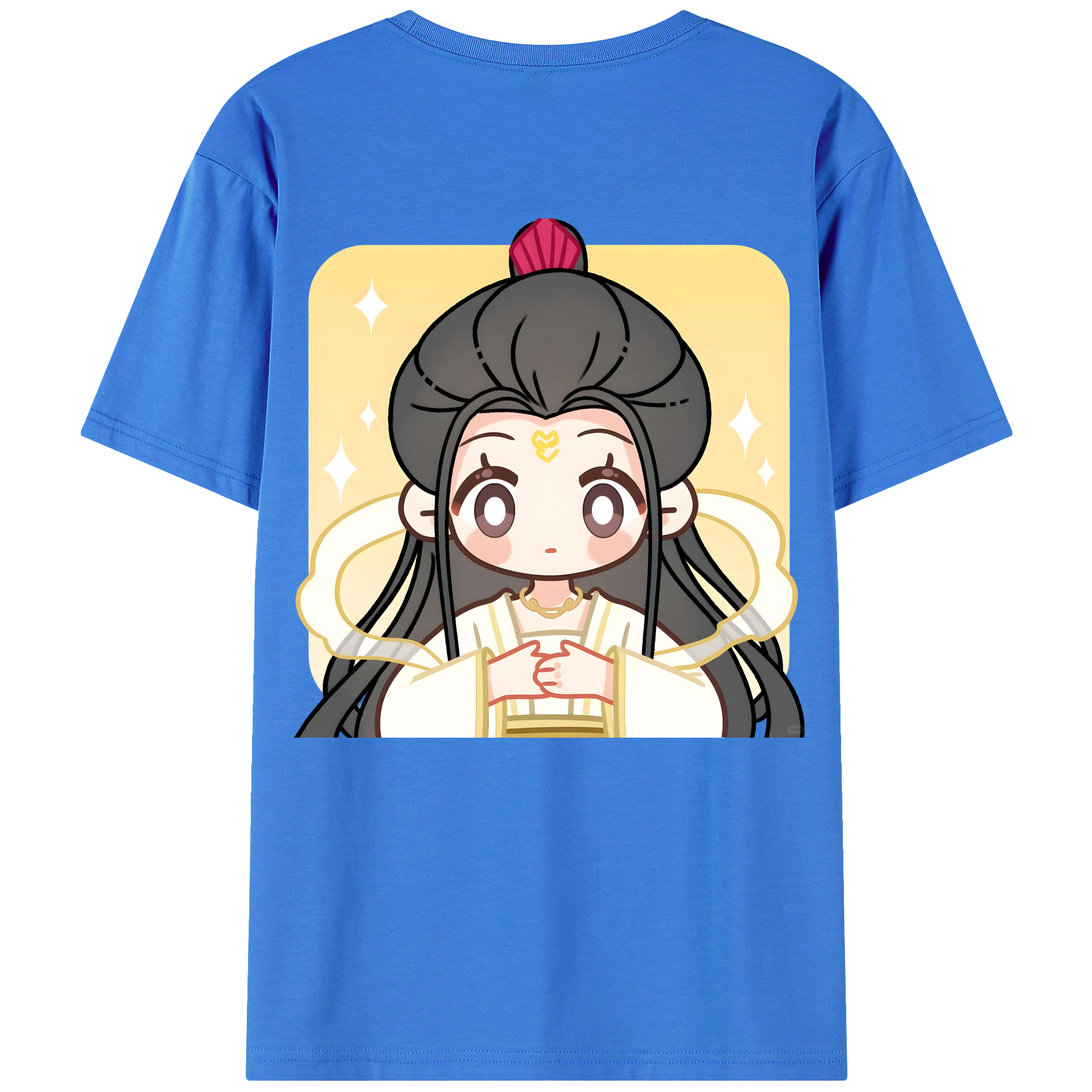 （画像用） Ne Zha 2 ナタ 魔童の大暴れ 綿100％半袖Tシャツ（背面プリント）