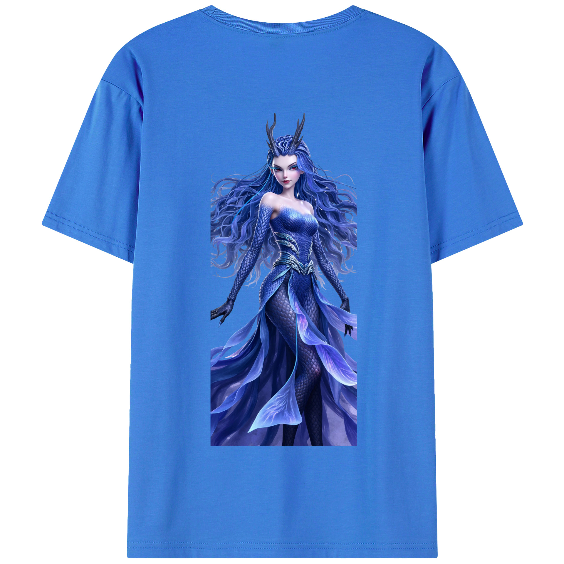 （画像用） Ne Zha 2 ナタ 魔童の大暴れ 綿100％半袖Tシャツ（背面プリント）